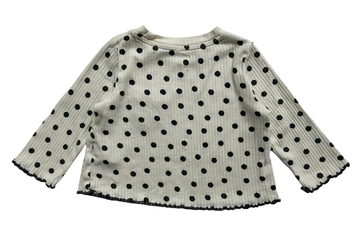 0-3M Baby Girl Cat & Jack Ribbed Polka Dot Outfit