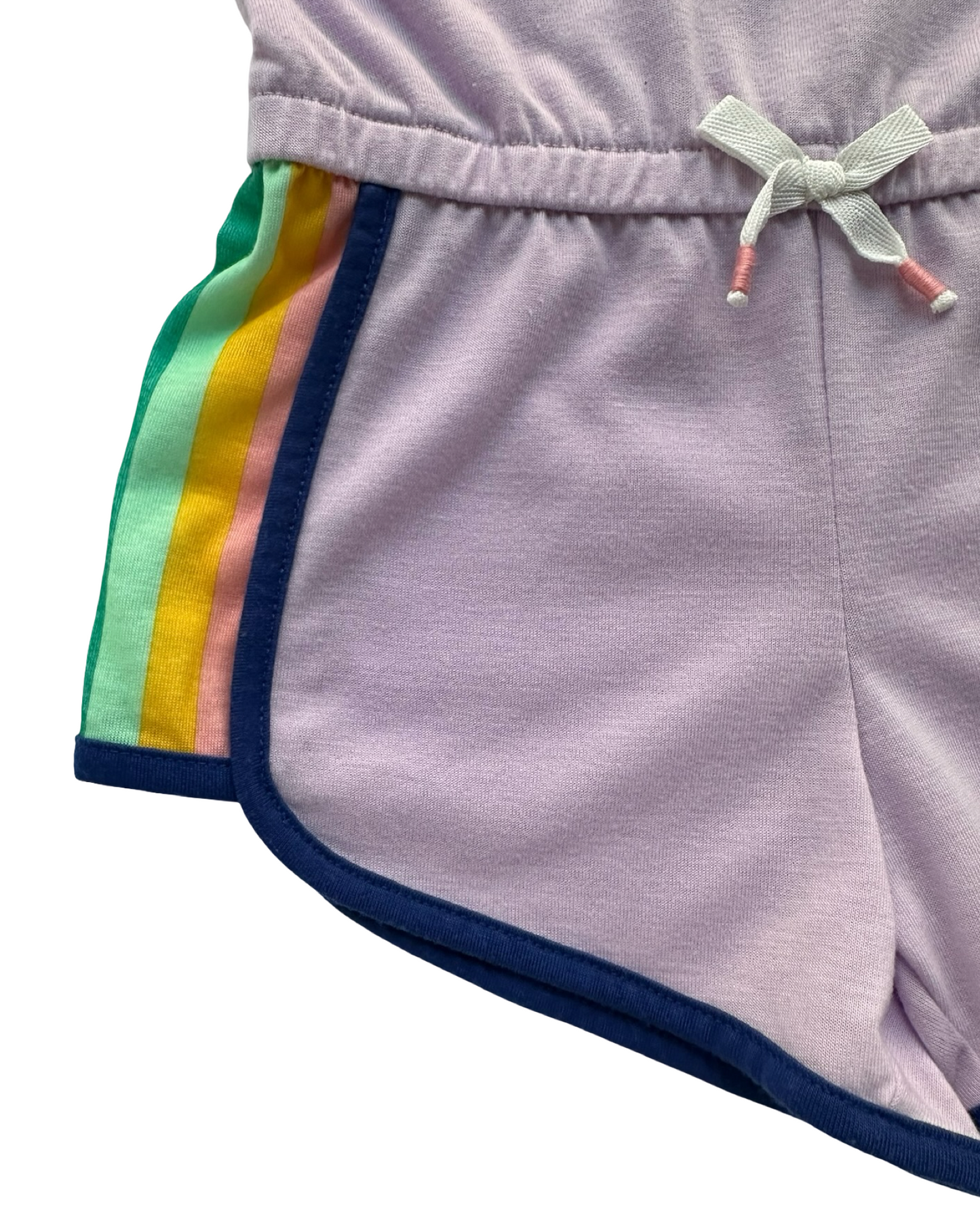 XS 4T-5T Toddler Girls Cat & Jack Sleeveless Romper HELLO WEEKEND Printed Overall.