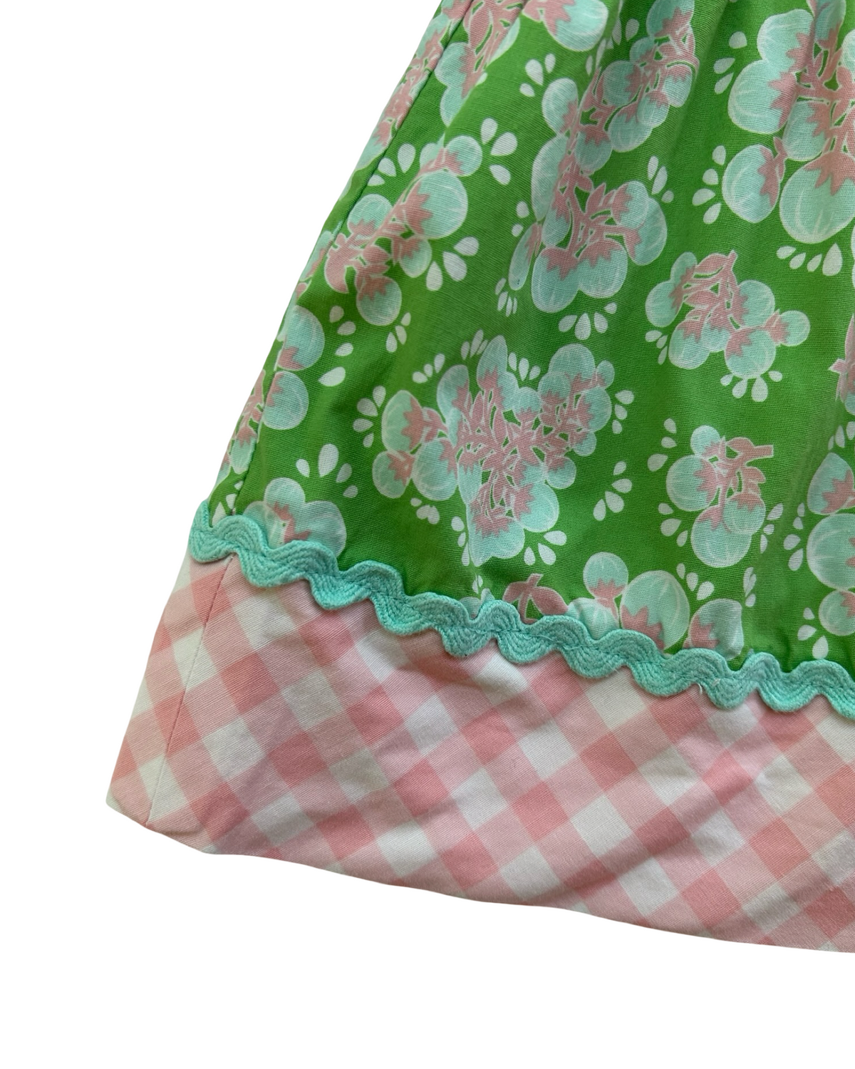 4T-5T Toddlers Girls Serendipity By Shrimp & Grits Floral / Gingham Tunic Top.