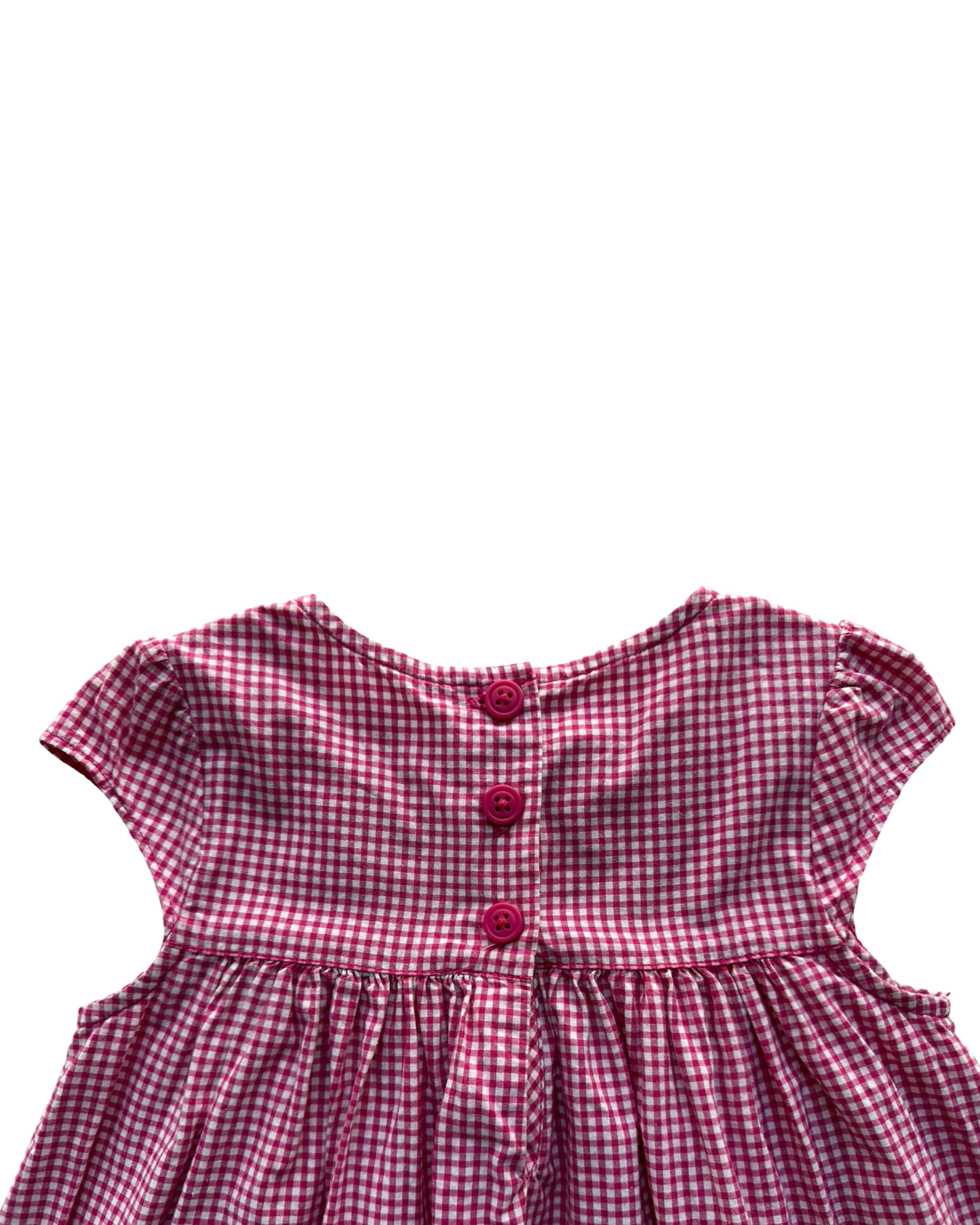 18M - 24M Baby Girl Gymboree Gingham Lady Bug 🐞 Embroidered, Smocked Dress