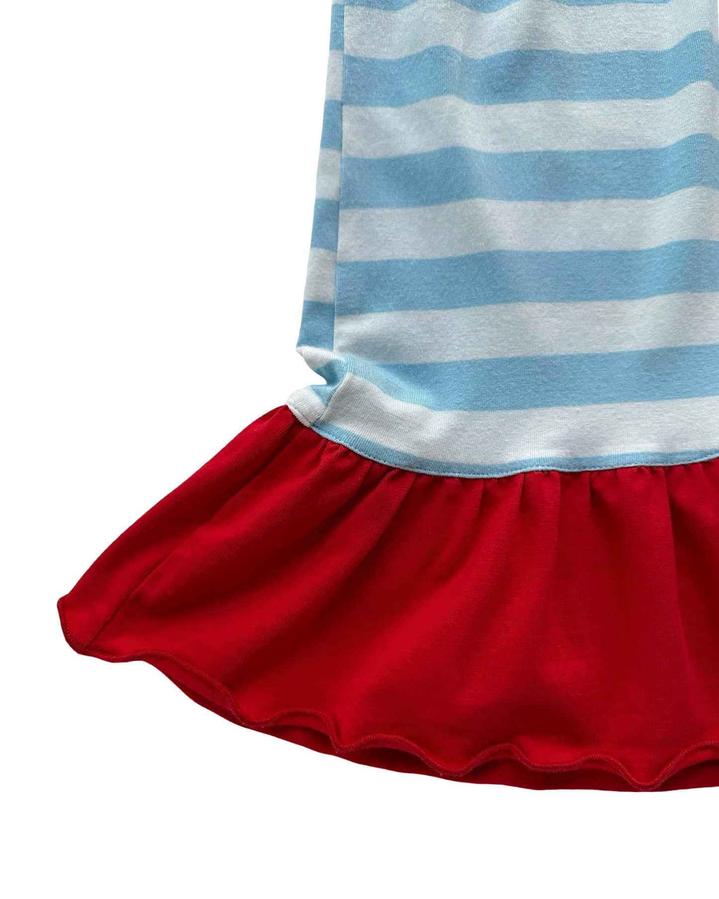 5T Toddler Girls Boutique Smocked PolkaDot Christmas Embroidery Santa Claus Face Appliqué, Ruffle Dress