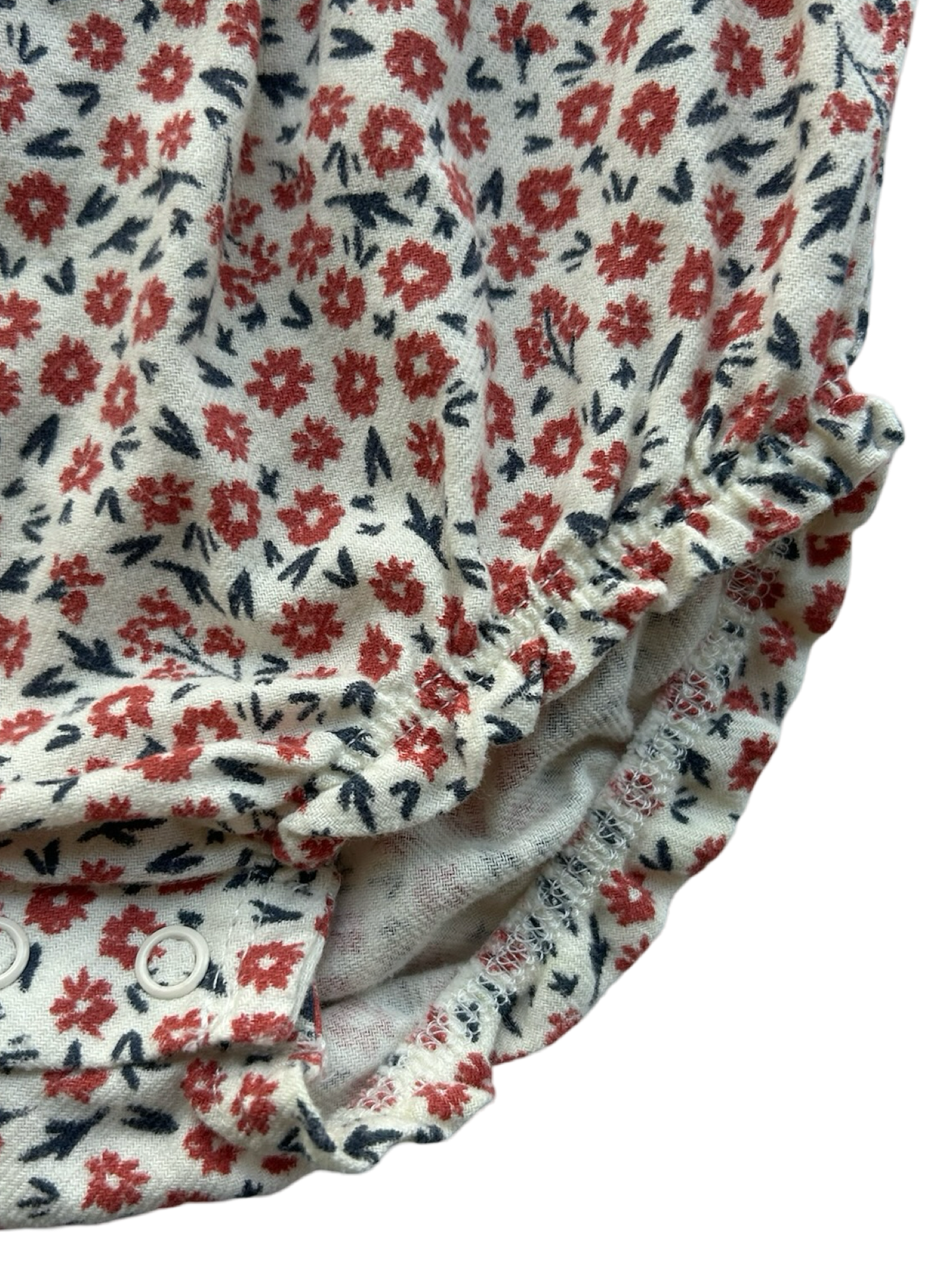 3M Baby Girls Carters Floral Long Sleeve Bubble Romper.