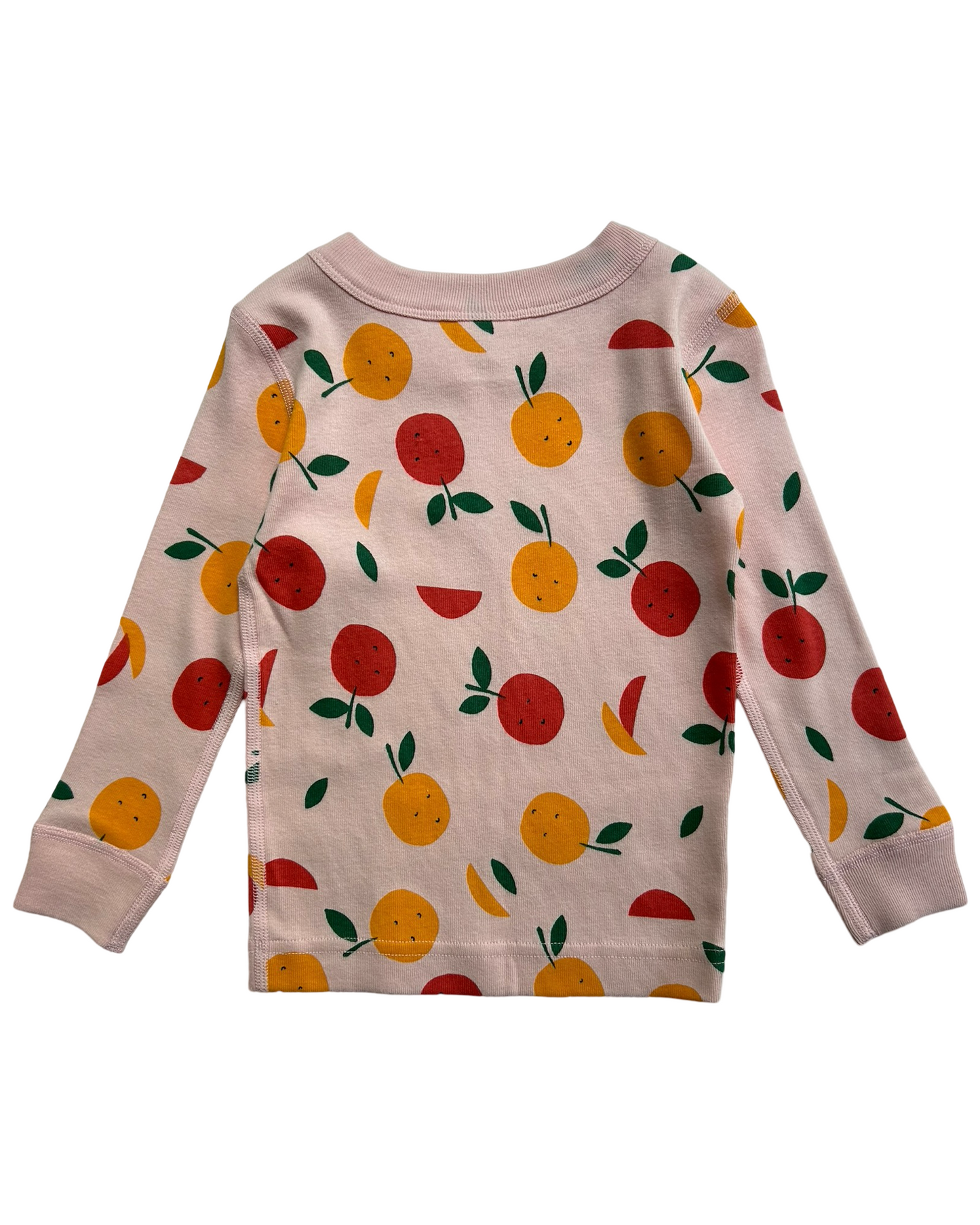 18M-24M Baby Girl Hanna Andersson Long Sleeve Fruit Tangerine PJs