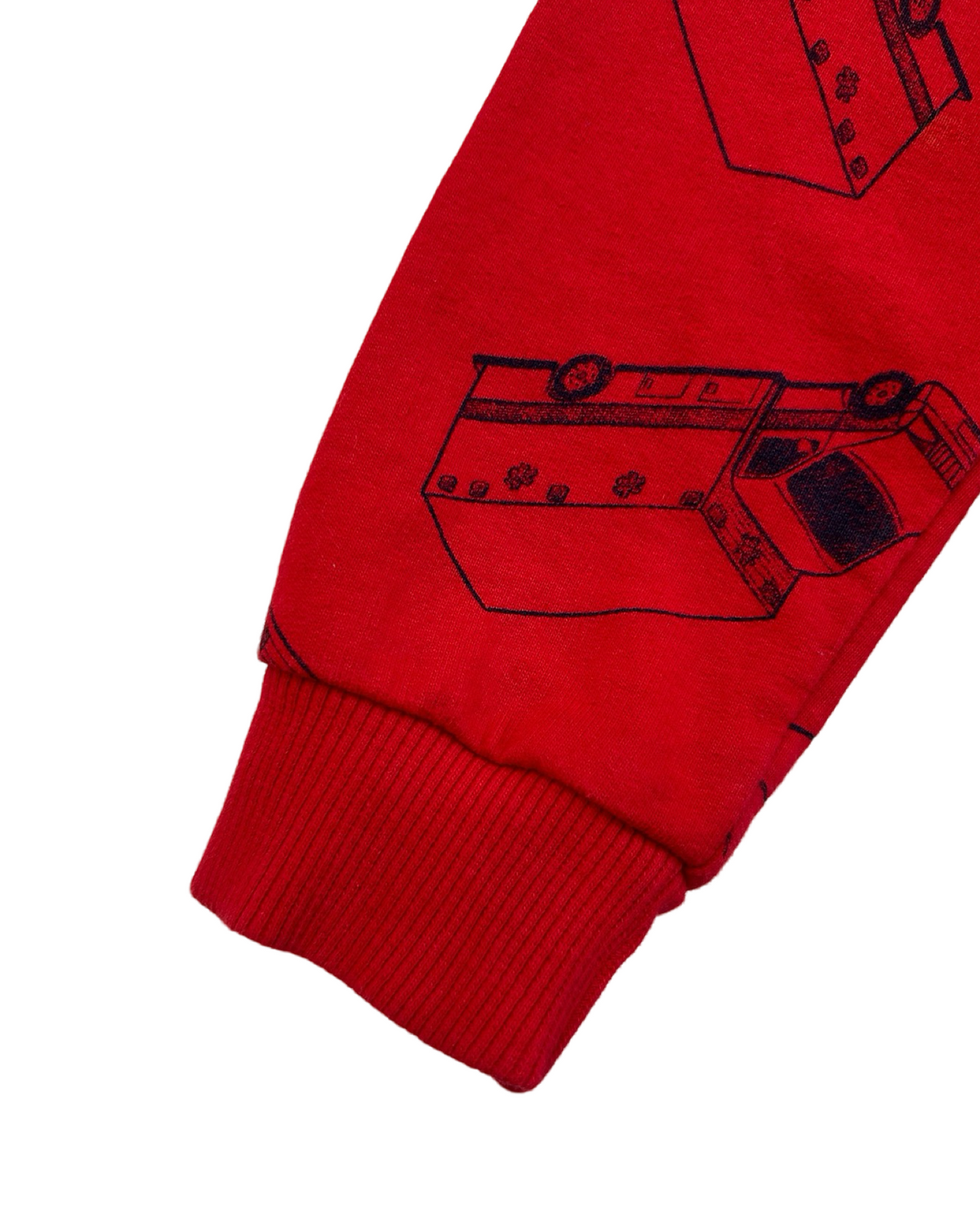 4T Toddler Boy Red Emergency Vehicles Sweatshirt