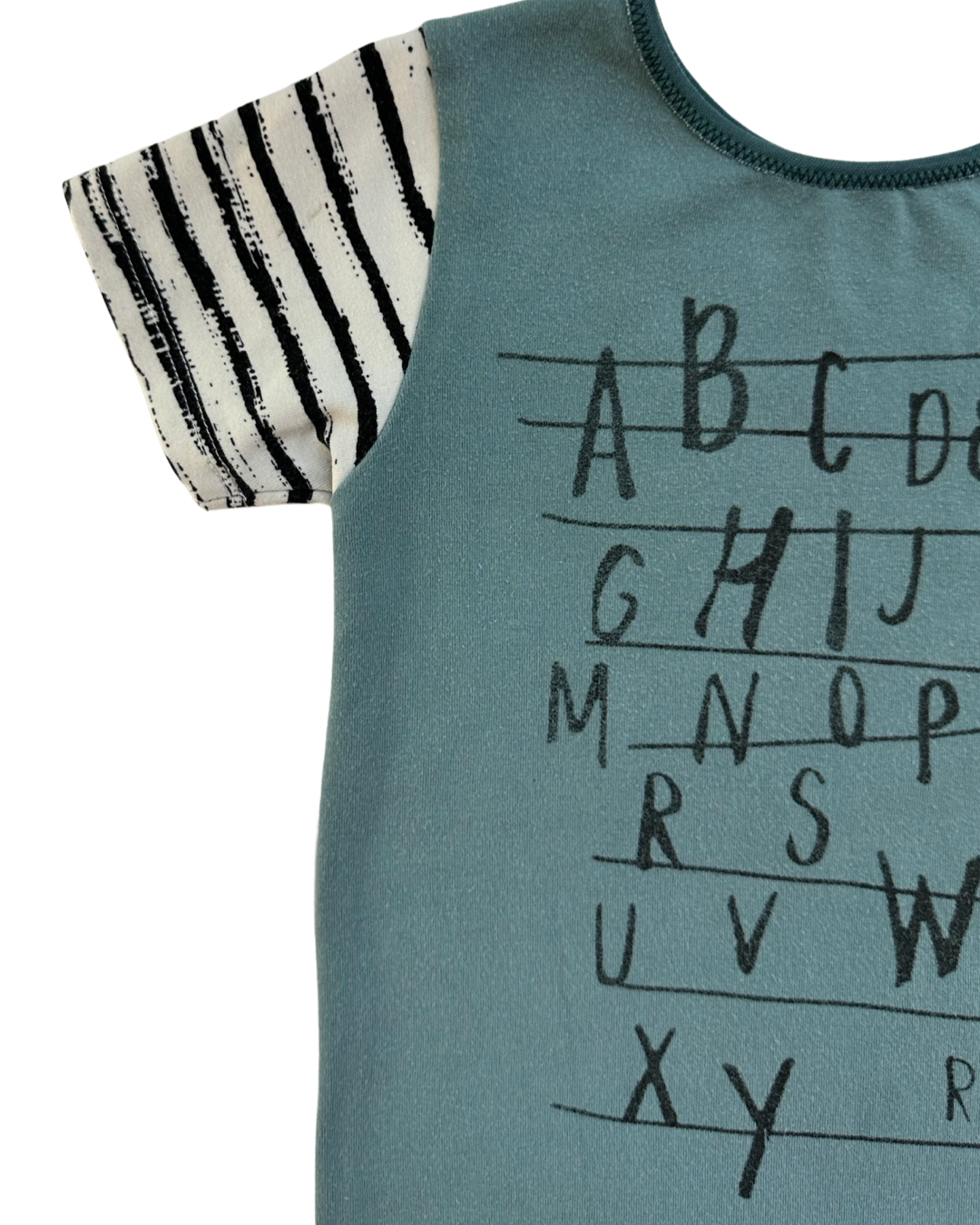 18-24M Baby Boy RAGS to Raches ABCs Alphabet Romper