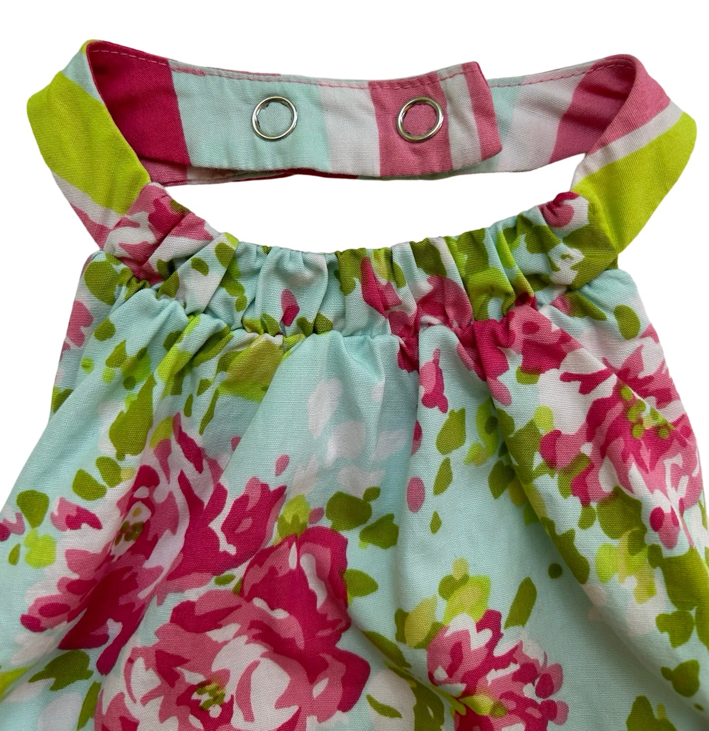 3M - 6M  Baby Girl Bonnie Baby Floral RuffleButts Bubble Romper Set 2 Pieces.