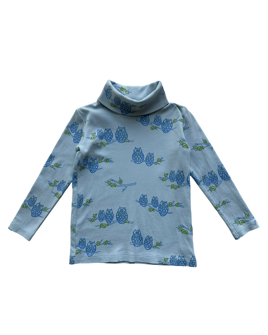 3T Toddler Girls The Beaufort Bonnet Company Owl Tatum’s Turtleneck Top