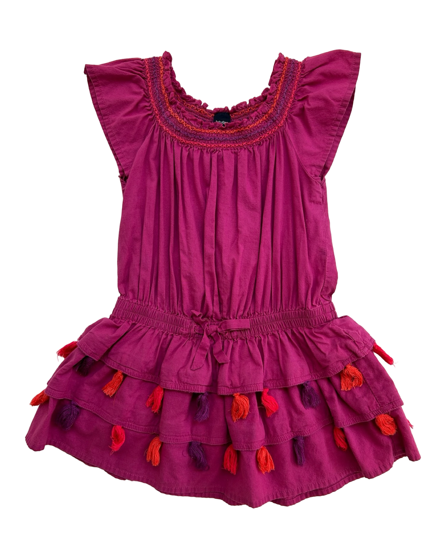 2T Toddler Girls Pink Gap Tunic Tassel Dress