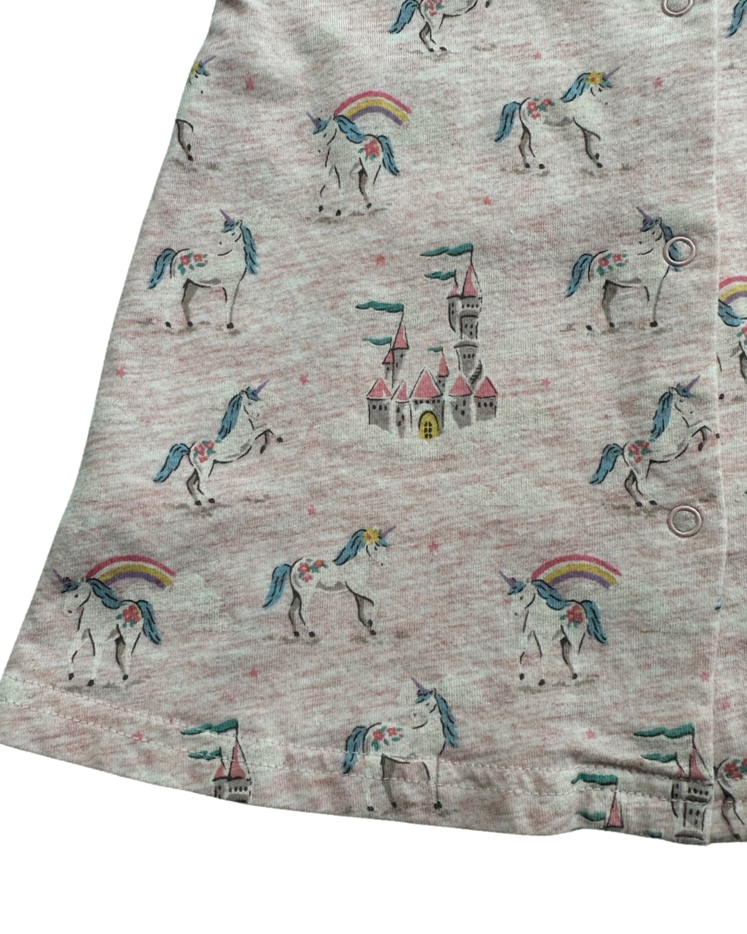 3-6M Baby Girl Cath Kids London Pink Unicorn Castle Dress