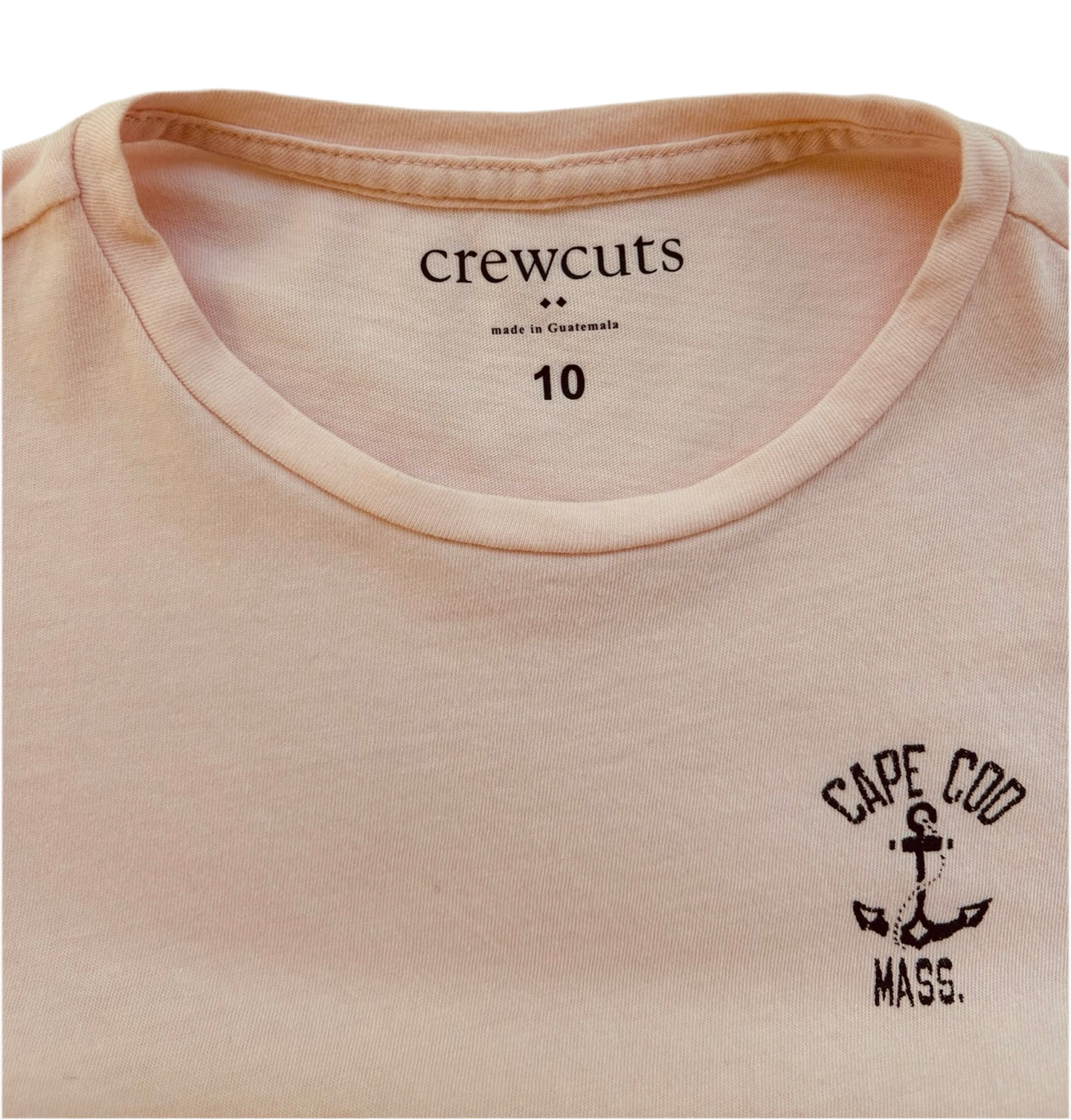 10Y Youth Girl’s Crewcuts Short-Sleeve T-Shirt Lot CAPE COD.