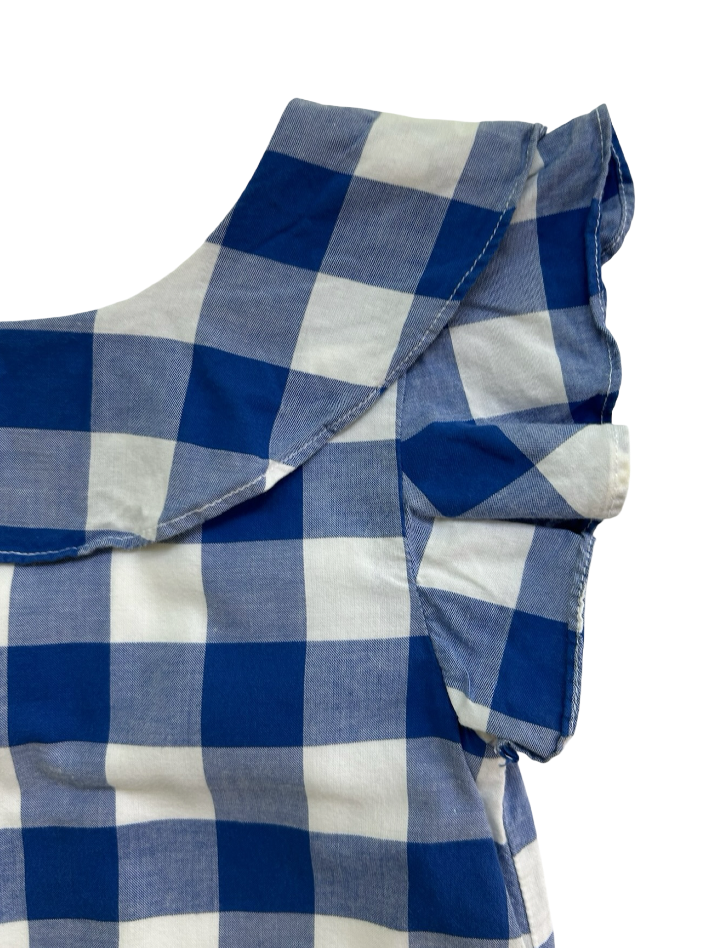 4T Toddlers Girls Carter’s Gingham Flutter Sleeves Dress.