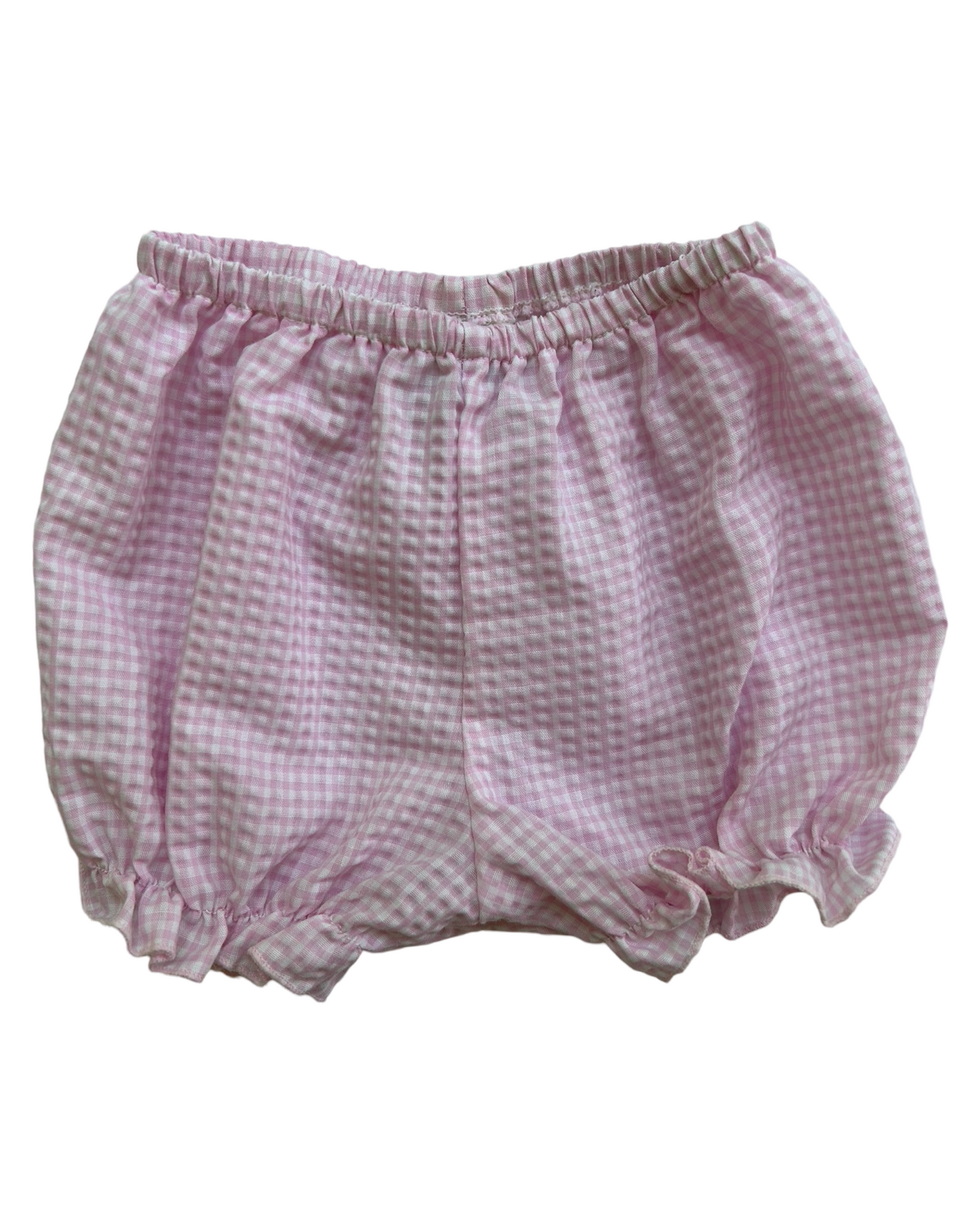 0/6M Baby Girl Little Lindsay Pink Gingham Trimmed Floral Vintage Dress