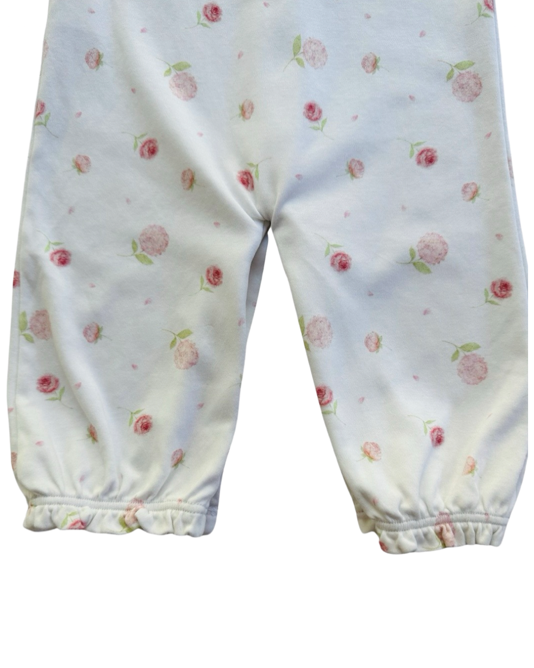 3-6M Baby Girl Baby Club Chic Pink Peony Pima Cotton Convertible Gown / Sleeper