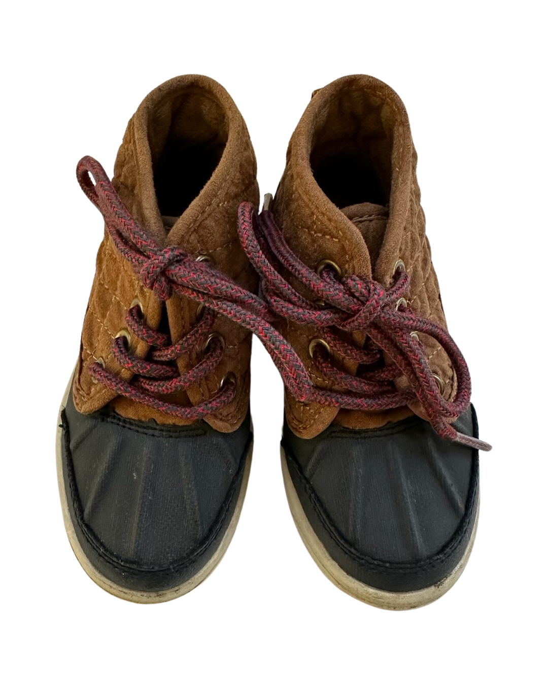 6C Toddler Boy OshKosh B'Gosh Navy / Brown Duck Boots