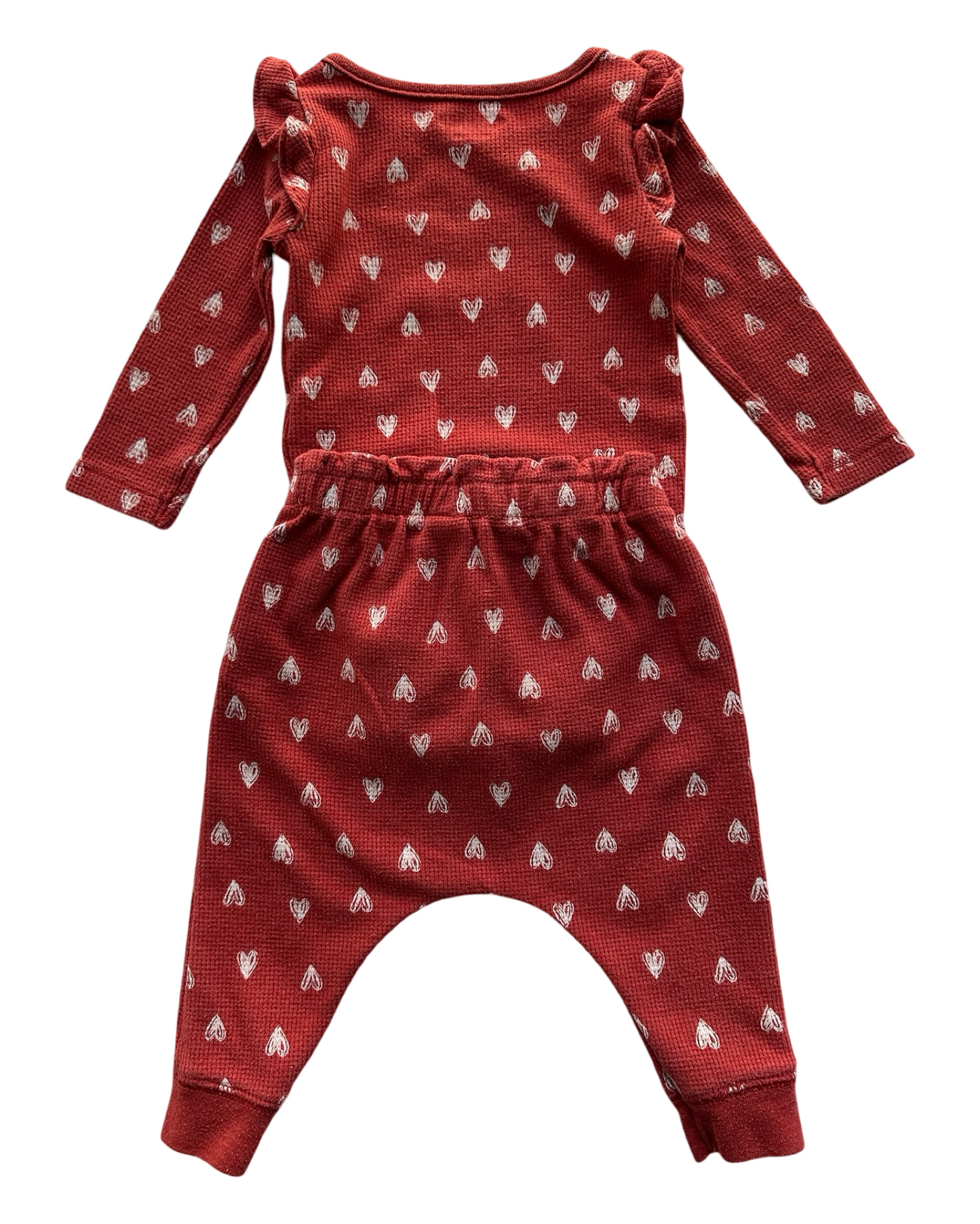 3M-6M Baby Girls Old Navy Heart 🤍 🤍🤍Outfit 2 Pieces Set