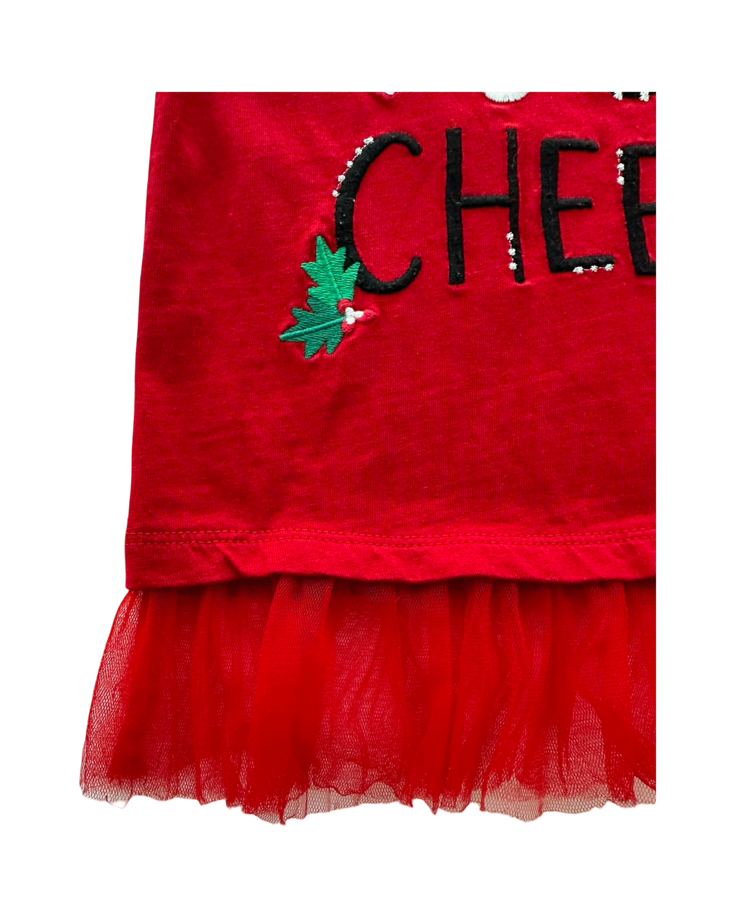 3T Toddler Girls Gymboree Tulle Tunic Love Joy Cheer Top Shirt