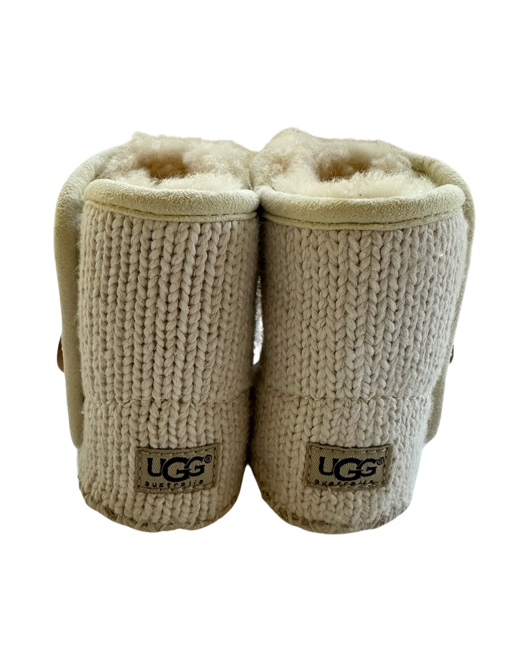 0/1C Baby Girl Cream  Knit UGG Baby Snow Boots
