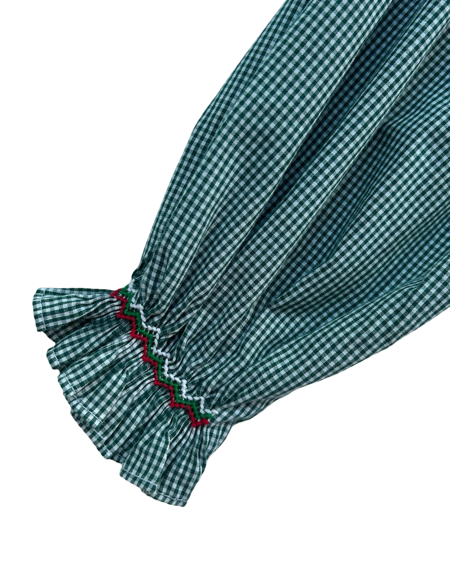 6T Toddler Girls Wish Upon A Star Gingham Smocked Christmas Snowman ⛄️ ☃️Long Sleeve Dress