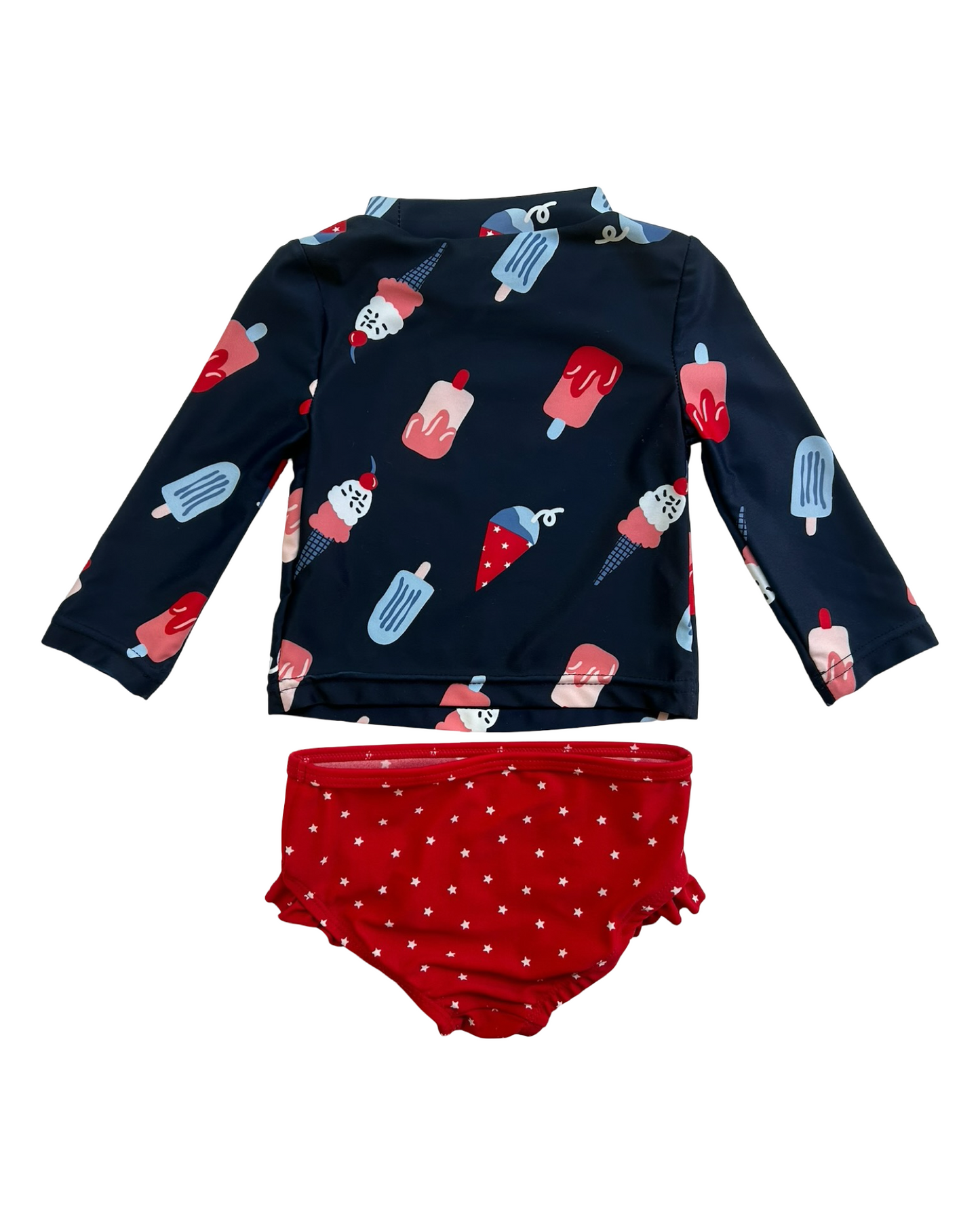 6M Baby Girl Just One You By Carters Navy Popsicle RashGuard Swim Suit