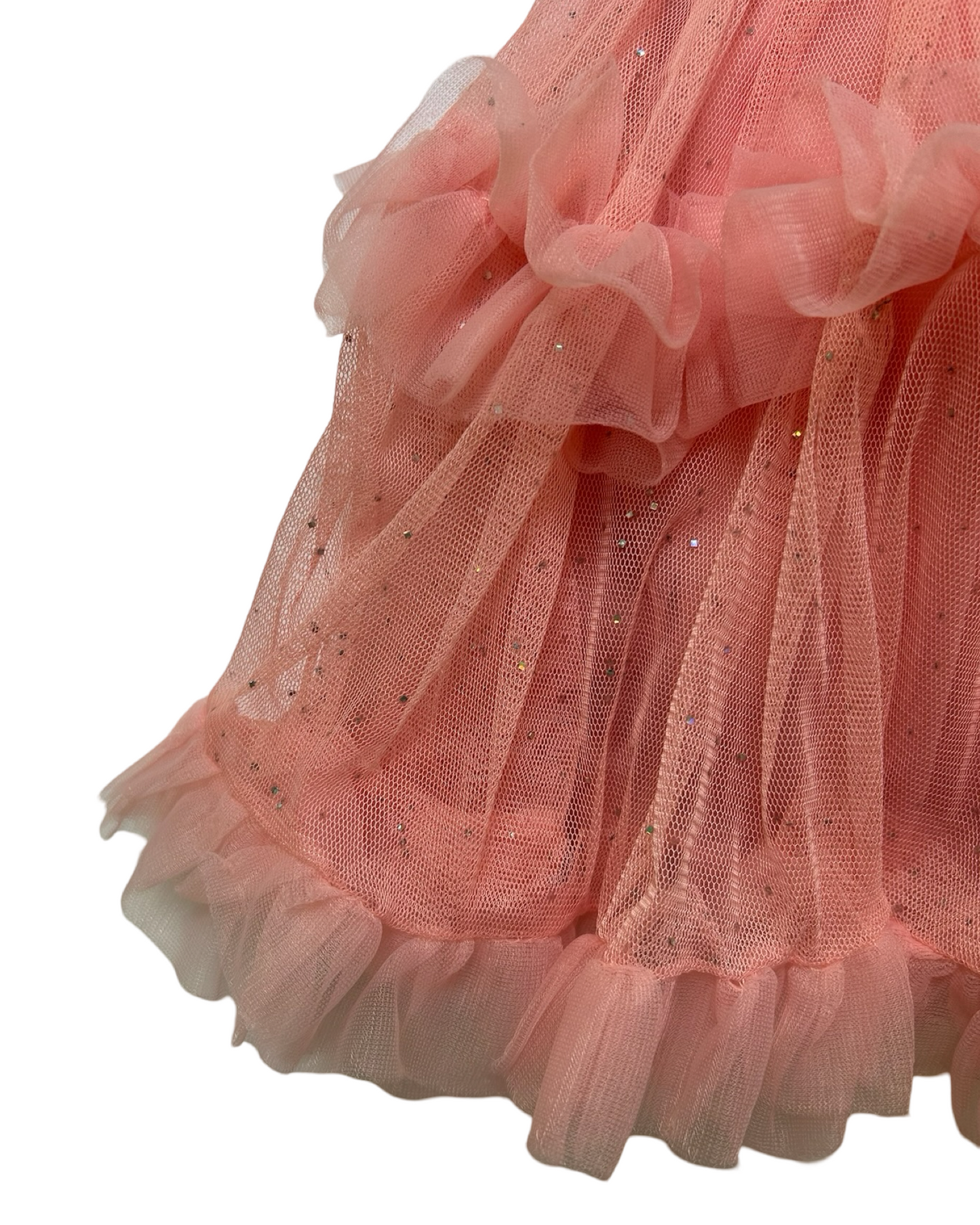 M (5-6) Toddler Girls Popatu Butterfly Pink Ruffle Tutu Dress