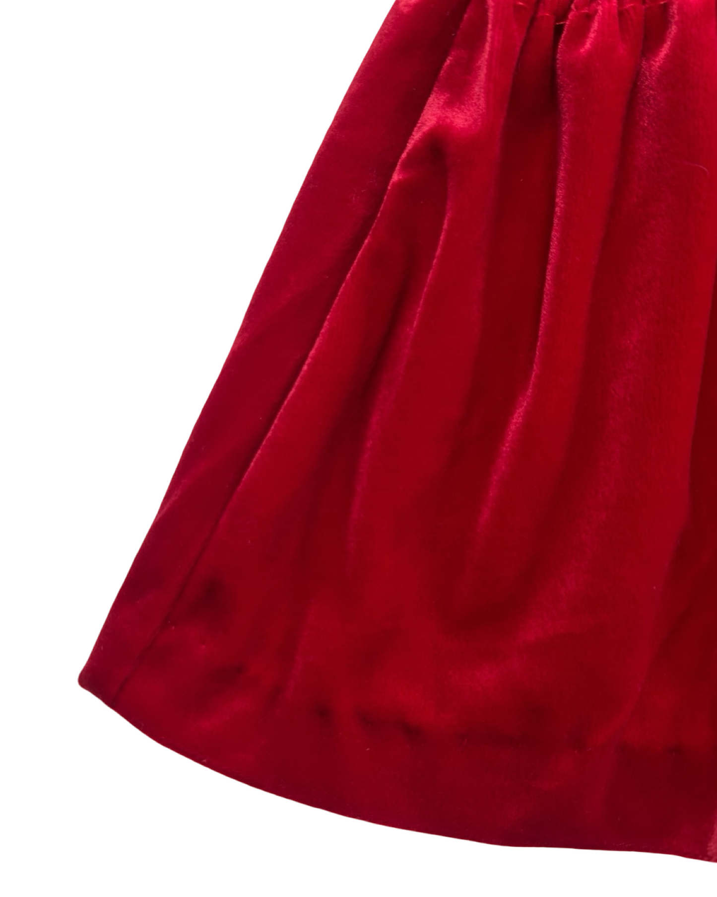 0-3M Baby Girls Little Bitty Embroidered Velvet Dress.