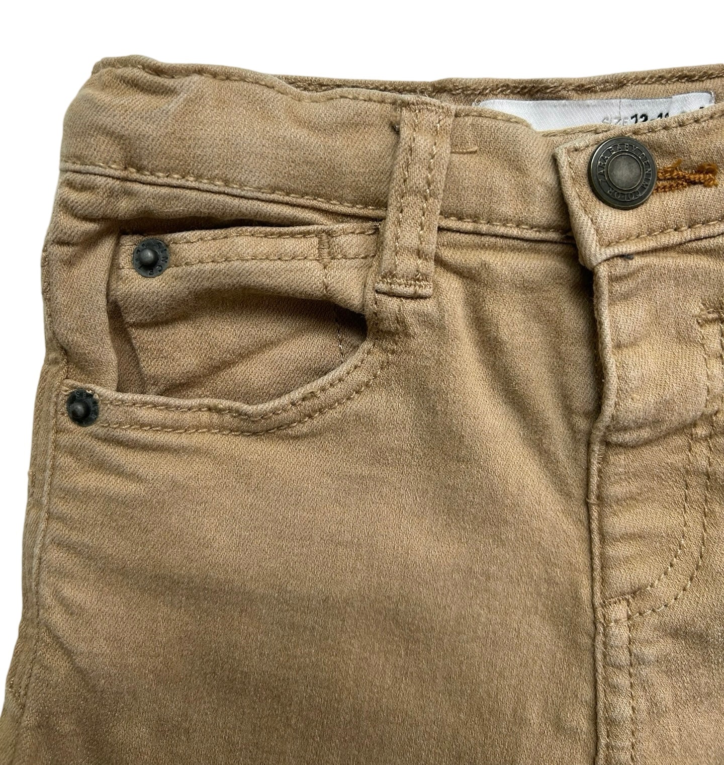 12M - 18M Zara Baby Boy / Girl Khaki Skinny Jeans.