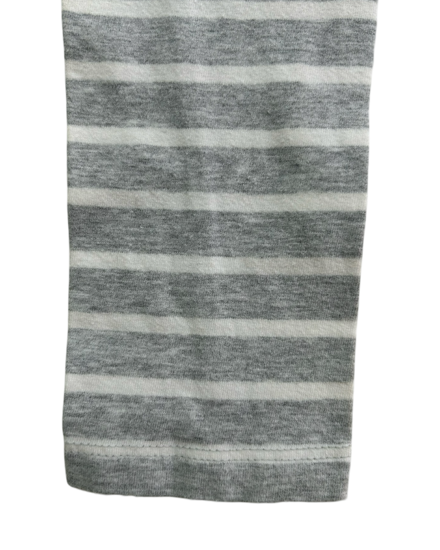 6x Girls Gray / White Striped Gymboree Leggings