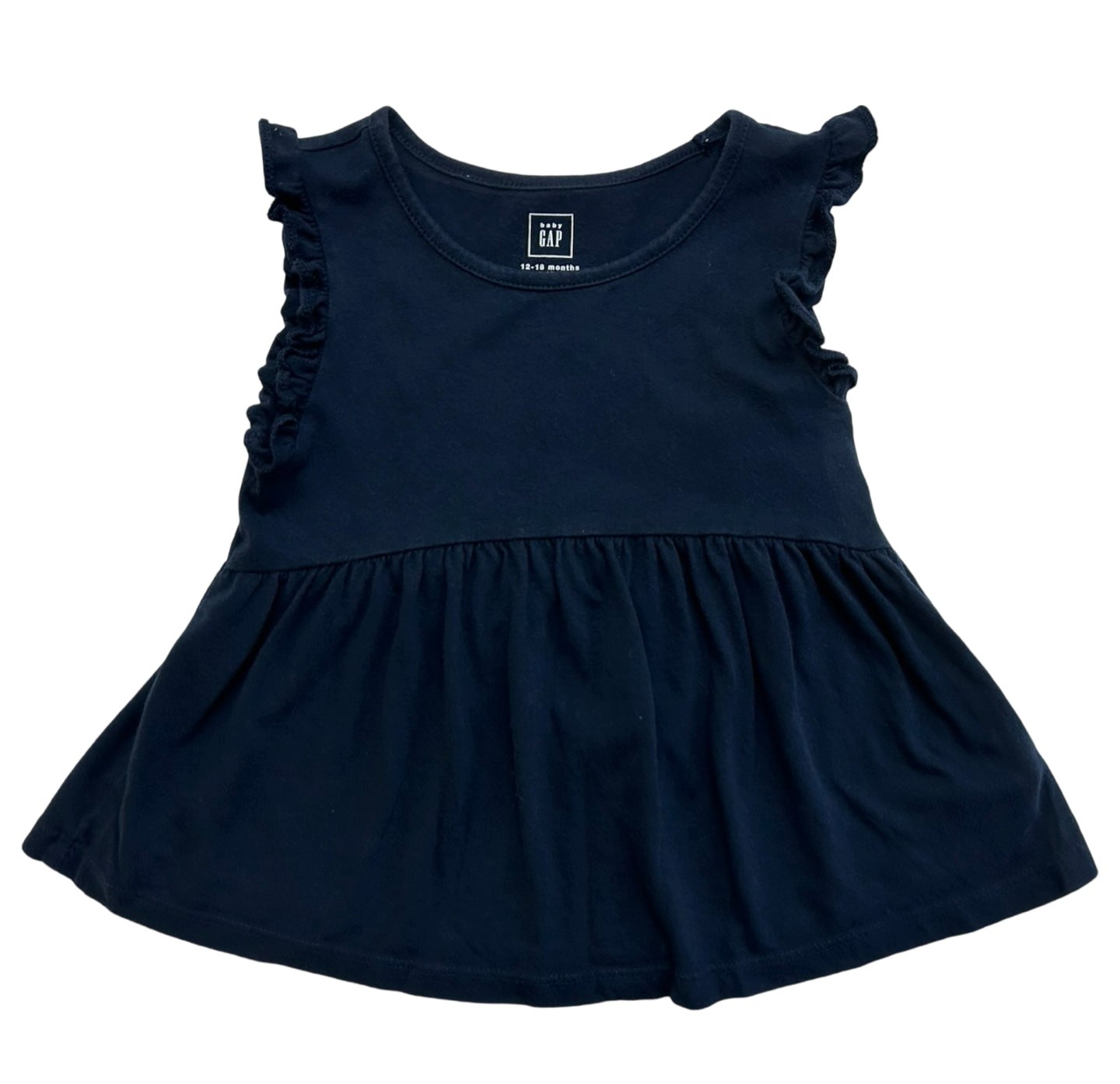 12M-18M Baby Girls Baby Gap Ruffle Tank Top Dress.