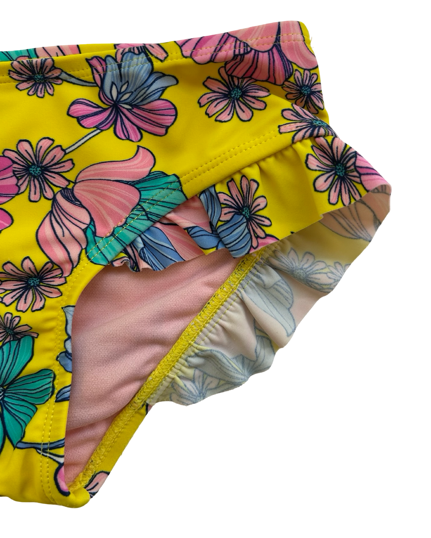6T  Toddlers Girls GB Girls Floral Swimsuit 2 Piece Set.