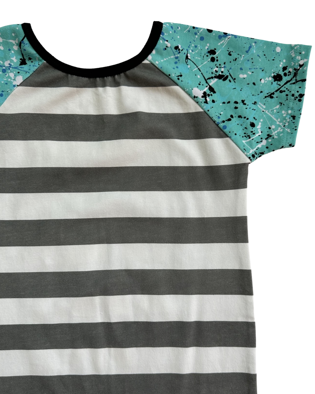 2T Toddler Boy / Girl RAGS to Raches Abracadabra Gray Striped Shortie Romper