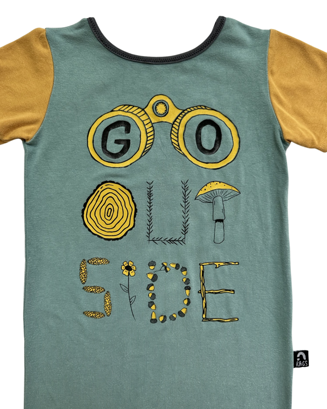 2T Toddler Boy RAGS to Raches Go Outside Shortie Romper