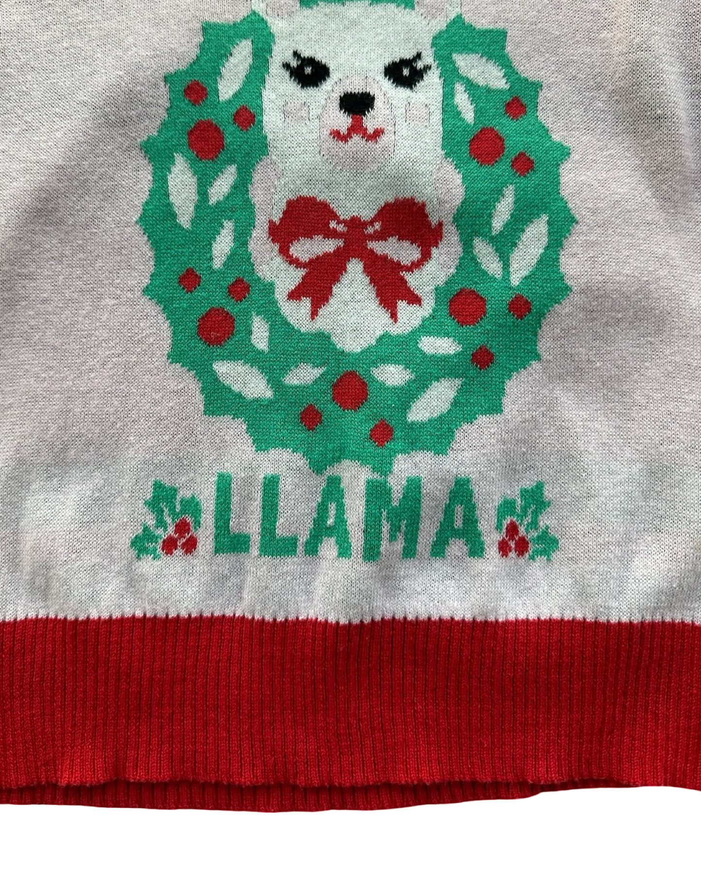 XS 4T-5T Toddler Holiday Sweater FA LA LA LA Llama Christmas Pullover Sweater