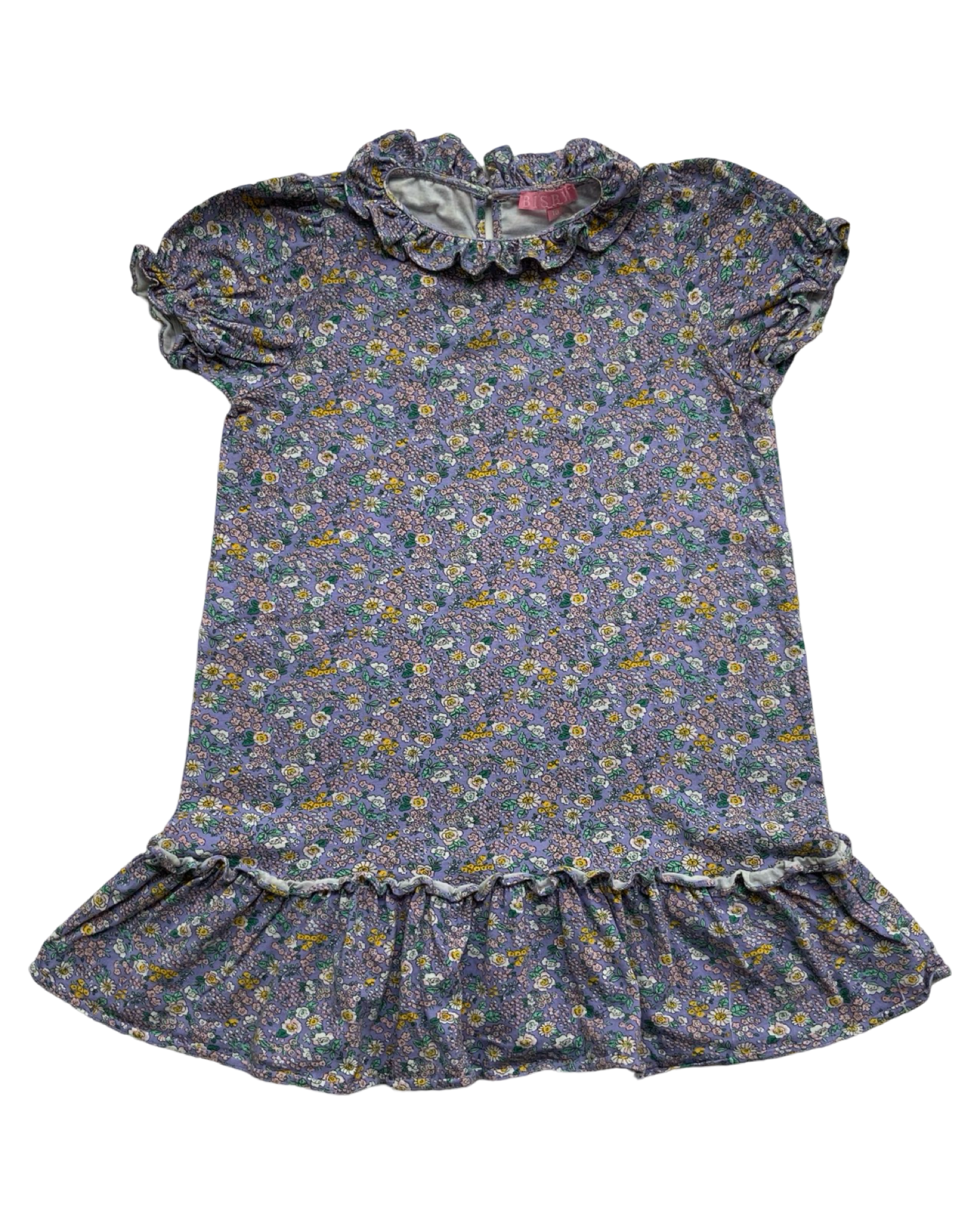 10Y Young Girls Bisby Samantha Dress Violet Longwood Floral.