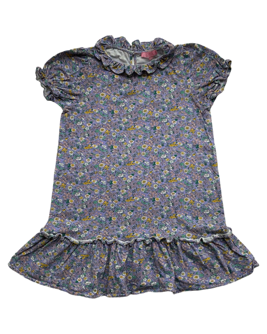10Y Young Girls Bisby Samantha Dress Violet Longwood Floral.
