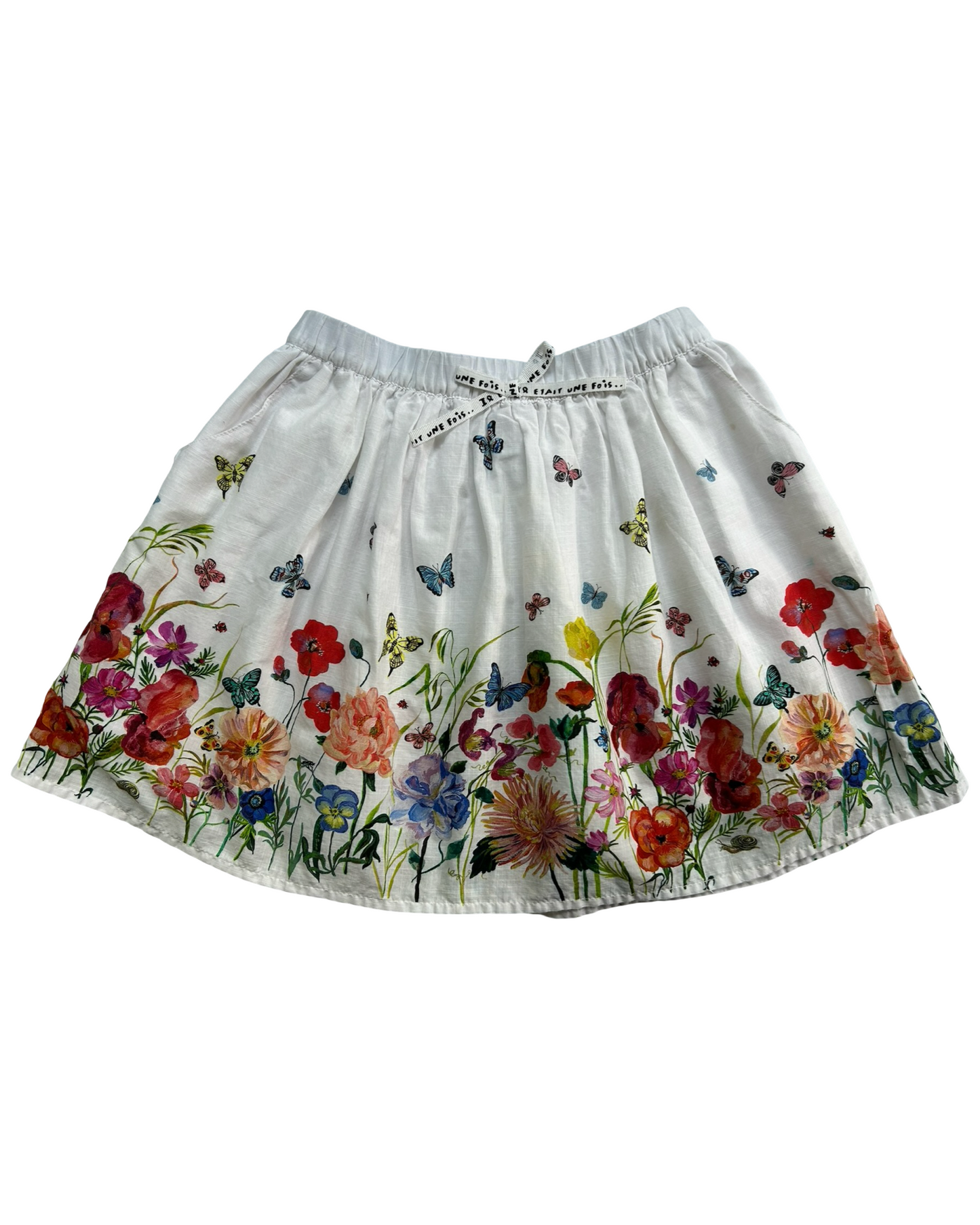 4T-6T Toddler Girls H&M Nathalie Lete Butterfly 🦋 And Flowers Skirt