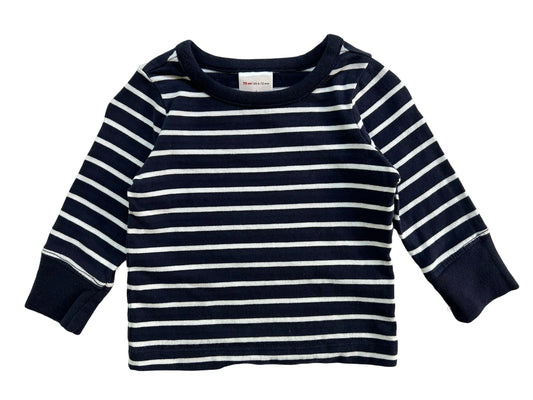 6M-12M Baby Boy Hanna Andersson Long Sleeve Striped Top