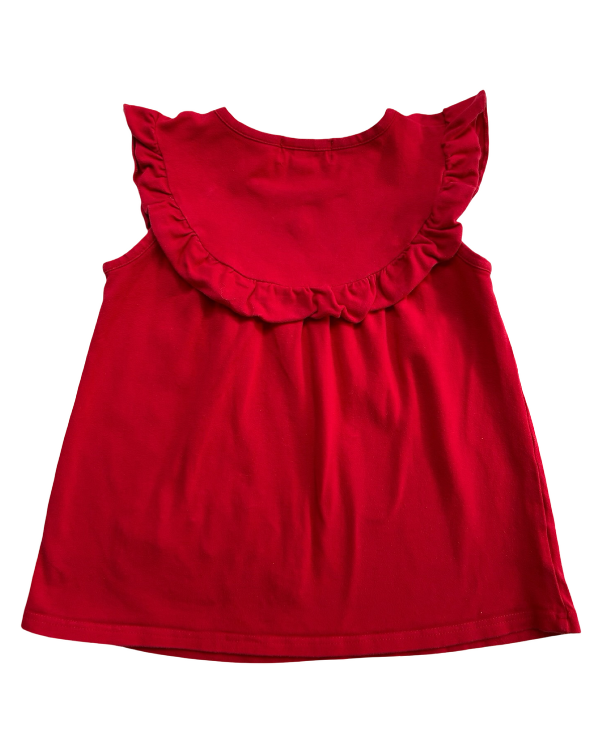 XL 6T Toddler Girls Marie Nicole Clothing Set 3 Piece, Dots Watermelon 🍉 Embroidered Dress, Cow Appliqué Dress And Red Ruffle Shorts.