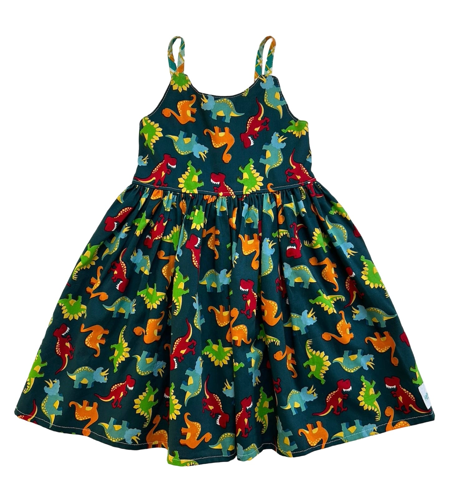4T Toddler Girls Kelly Ellis Designs Dinosaurs Print Dress Sleeveless.