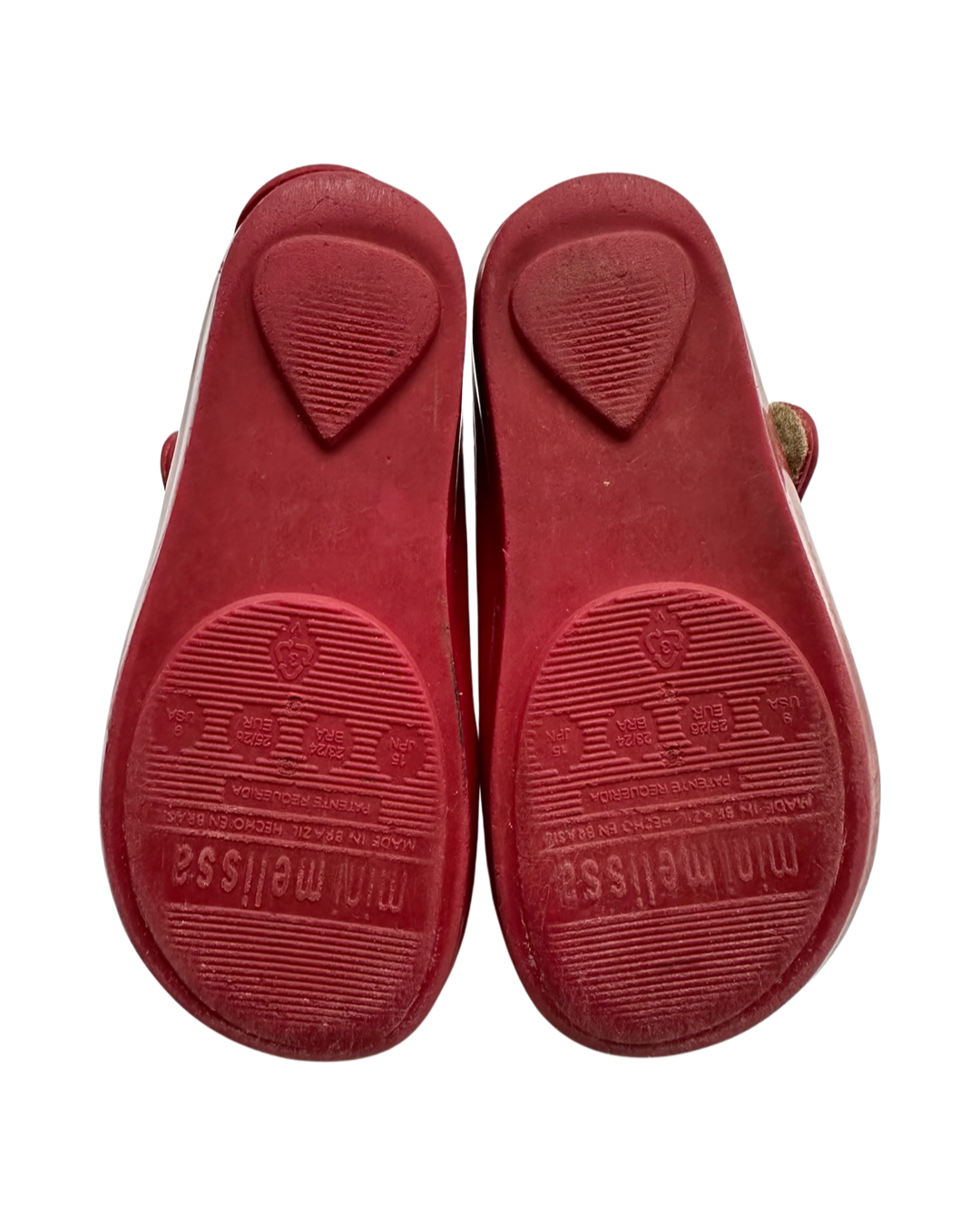 9C Toddler Girl Red Cat Mini Melissa Mary Jane Shoes