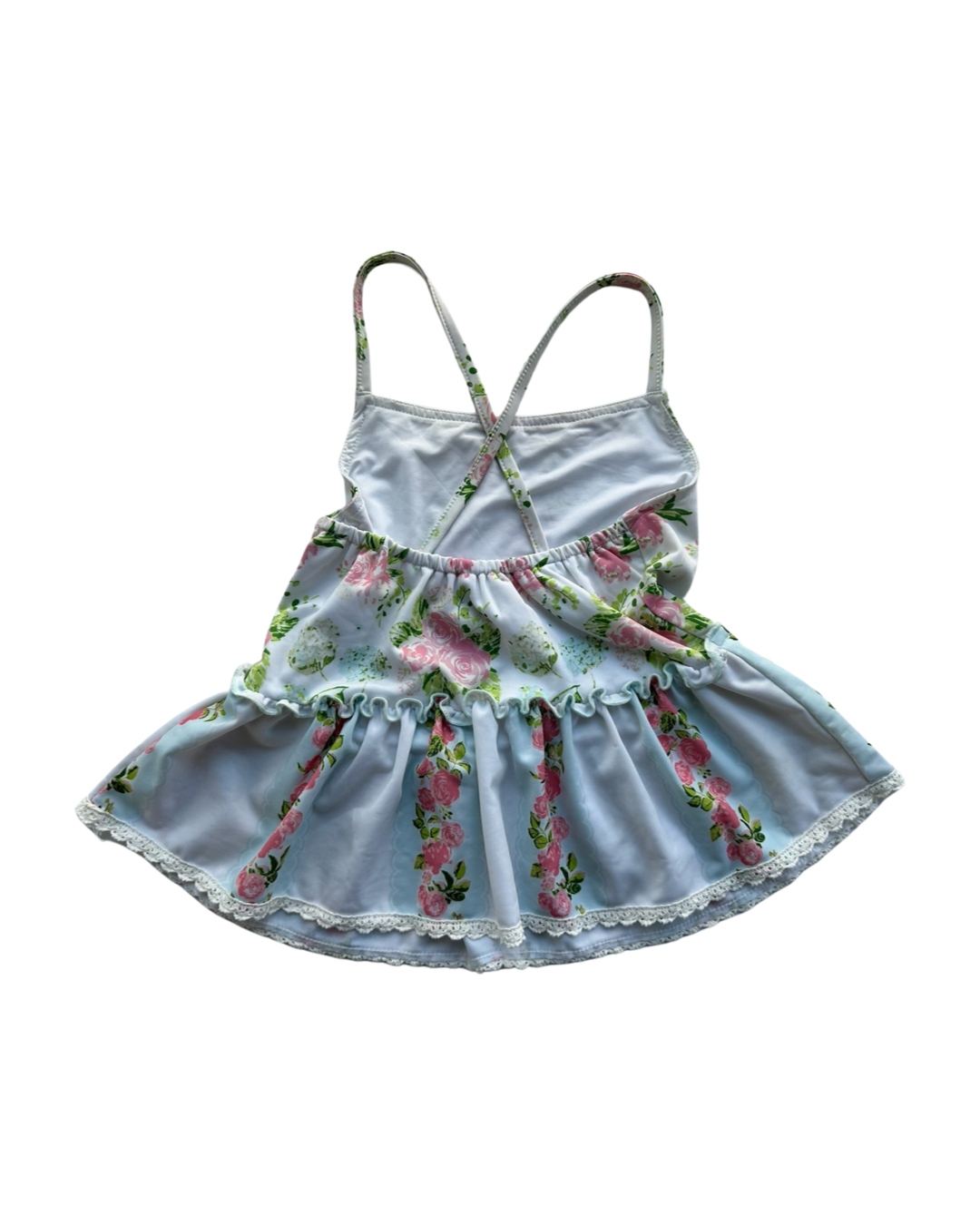 5T Toddler Girl Sweet Honey 2pc Floral Swim Suit