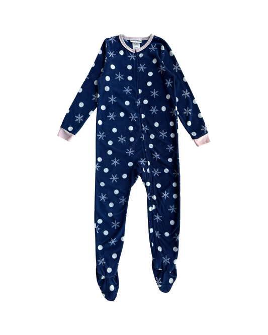 S (6/6X) Toddler Girls Komar Kids Fleece Long Sleeve, Zipper- Front Pajama