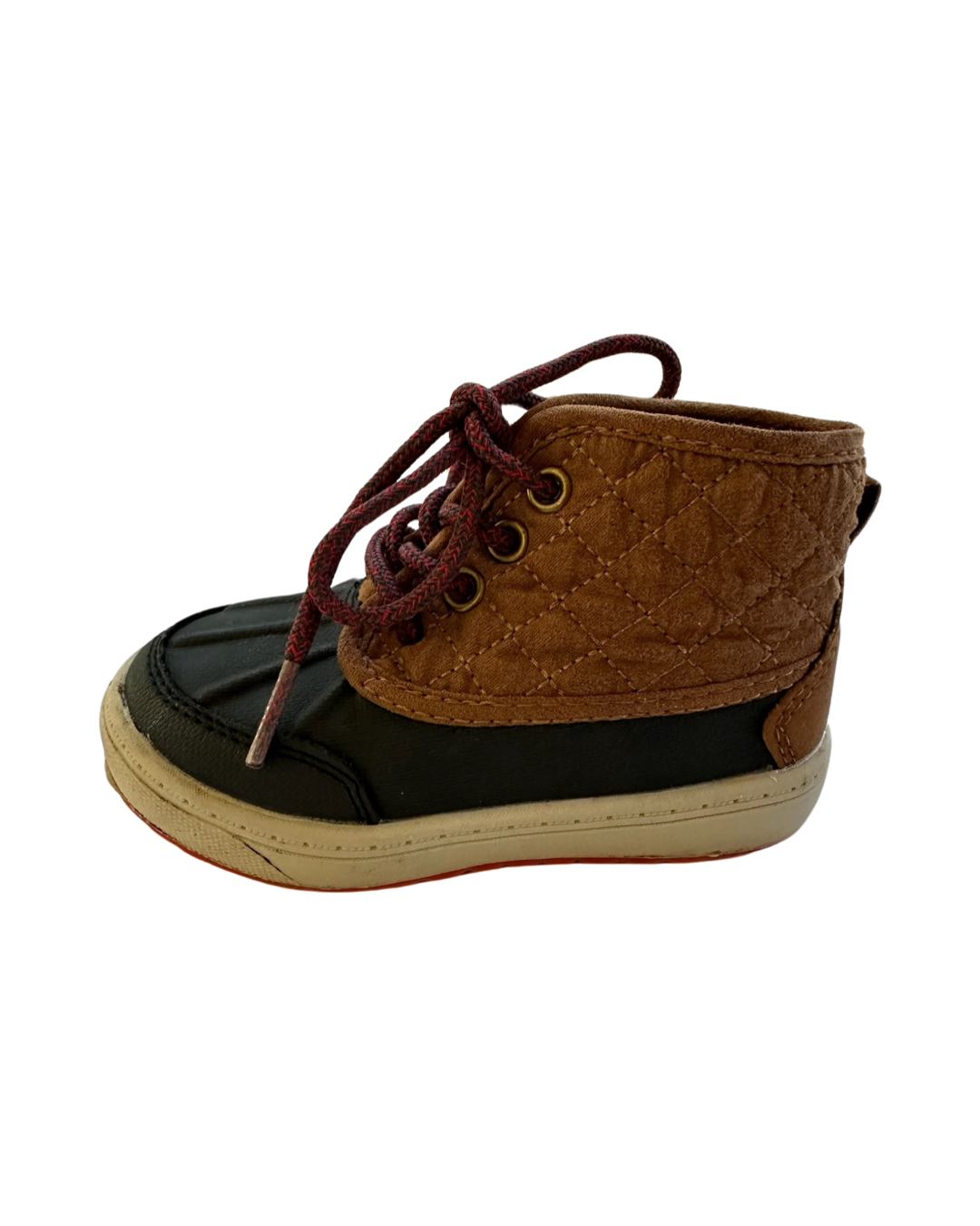 6C Toddler Boy OshKosh B'Gosh Navy / Brown Duck Boots