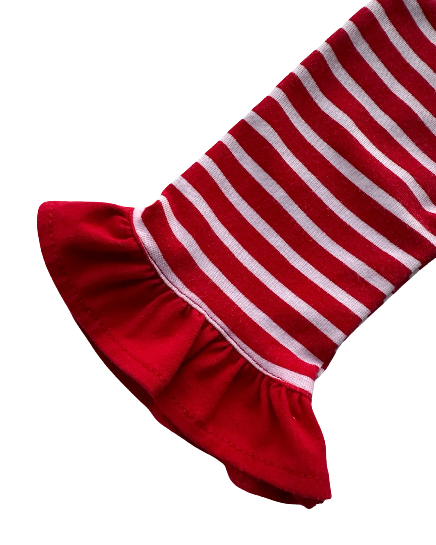 4T Toddler Girl Rare Editions Holiday Tunic Top Striped Christmas Santa Claus 🎅.