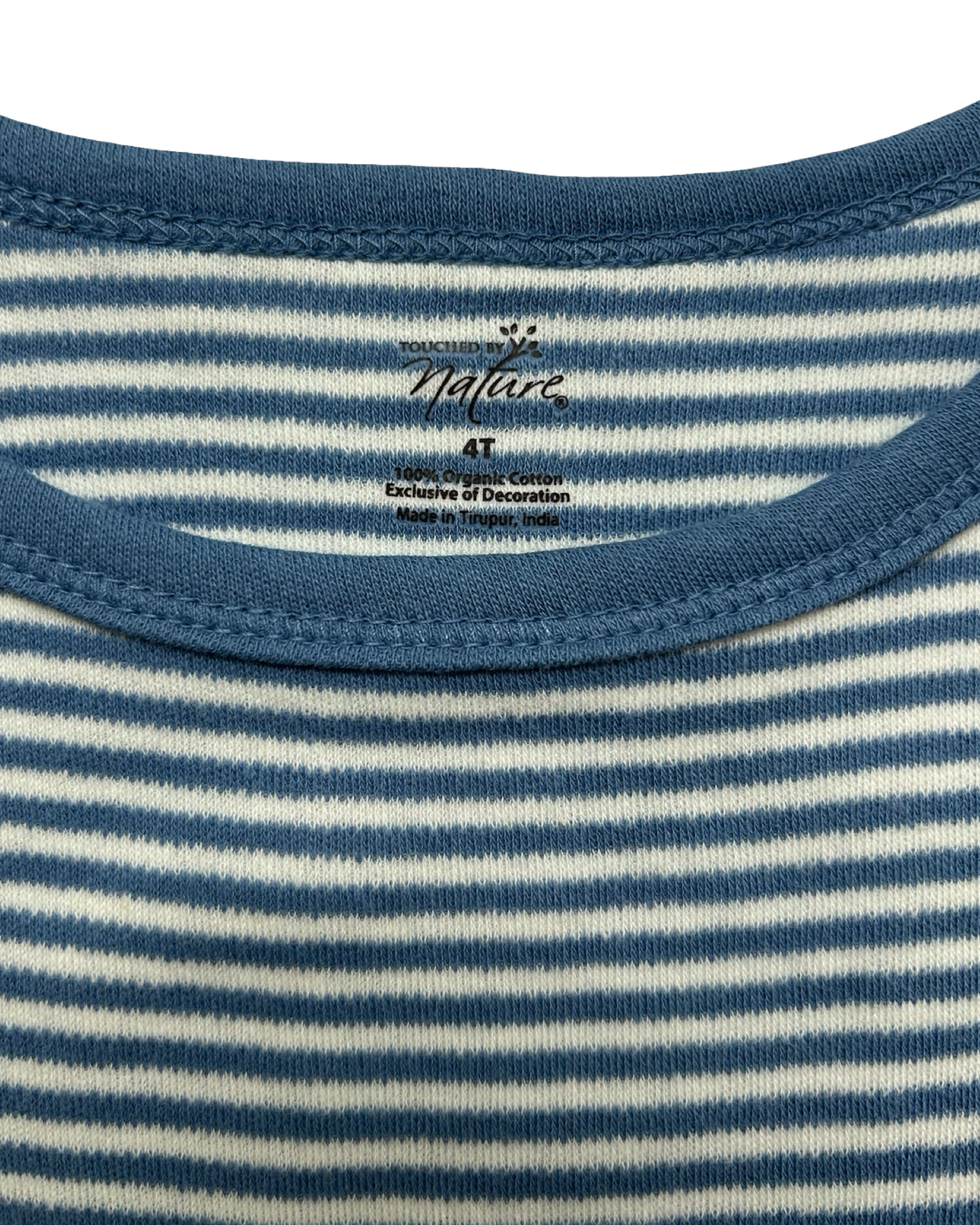 4T Toddlers Girls Touched By Nature Organic Cotton Striped Dress