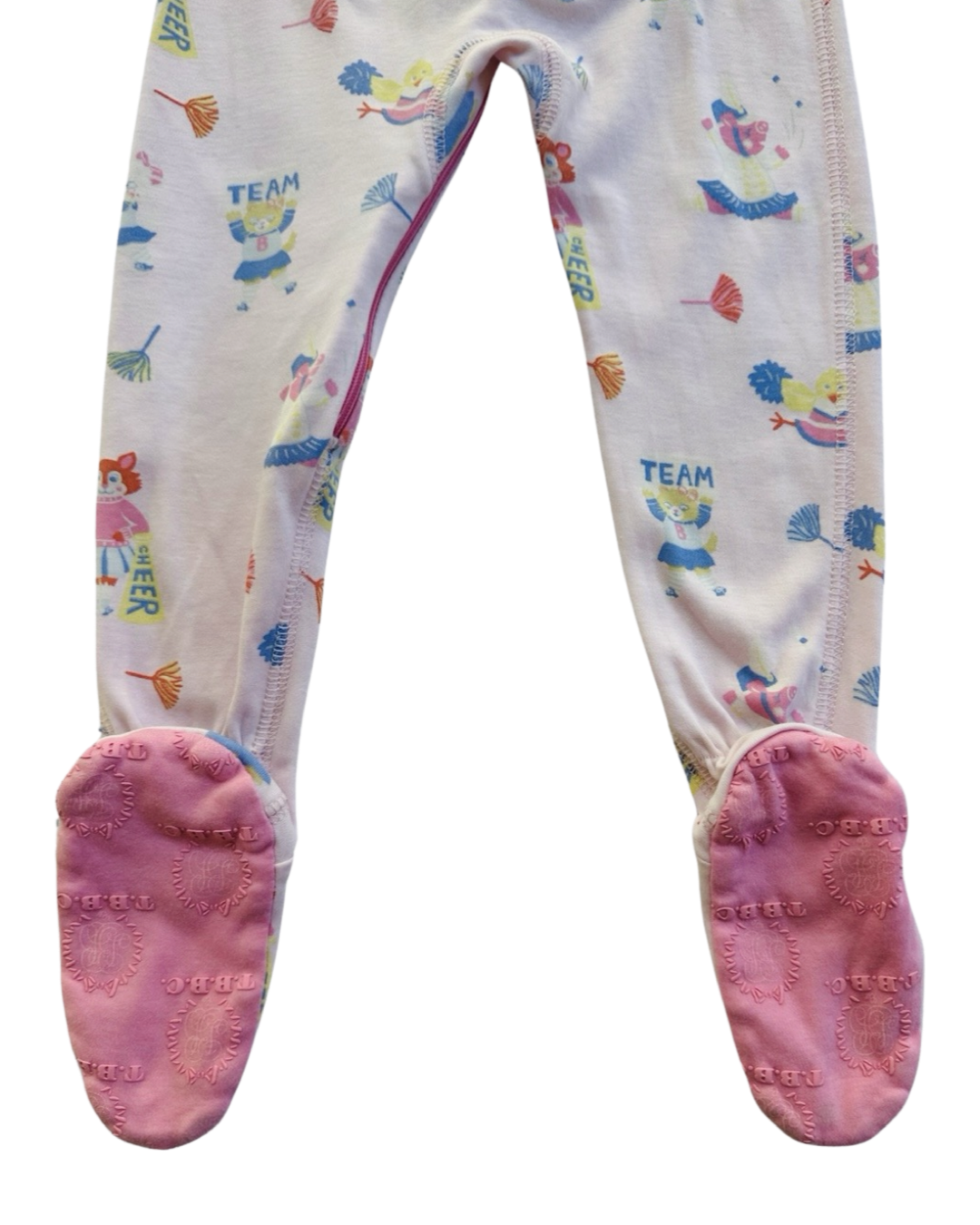 18-24M Baby Girl TBBC Beaufort Bonnet Company Pink Spirit Award Cheer Noelle's Night Nights Zippered PJs