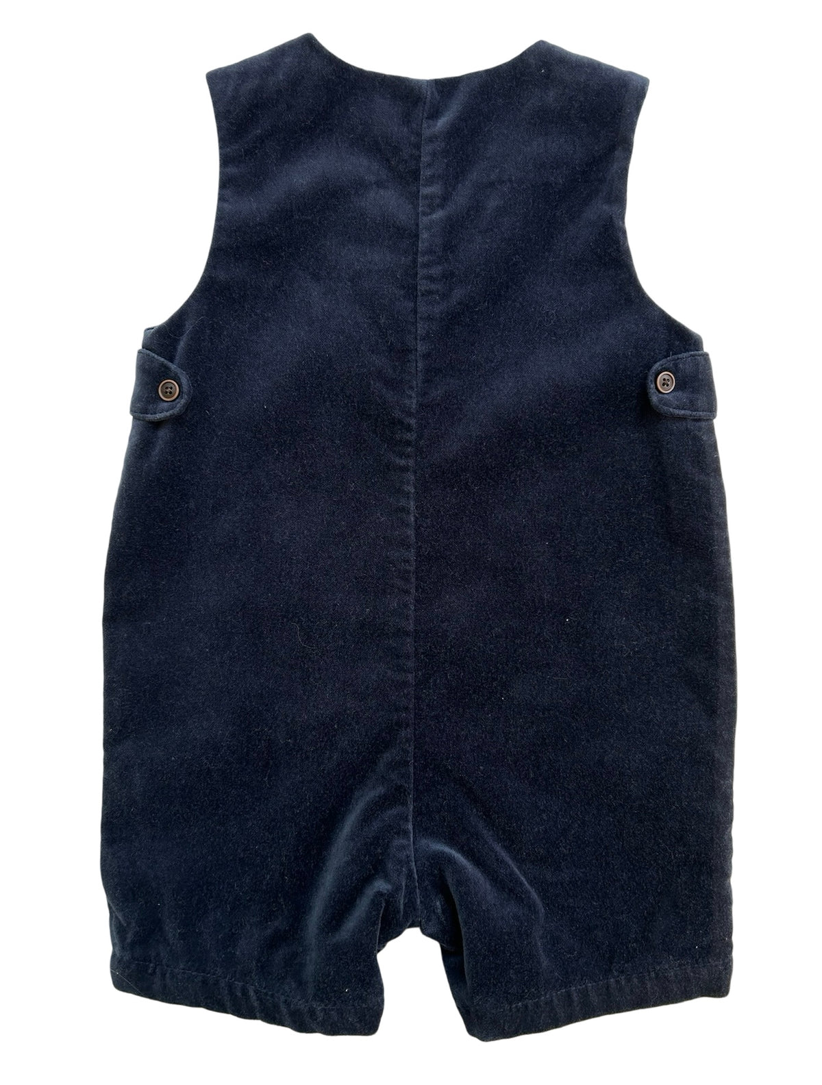 3M - 6M Baby Boys Janie & Jack Blue Velvet Rompe Jon Jon