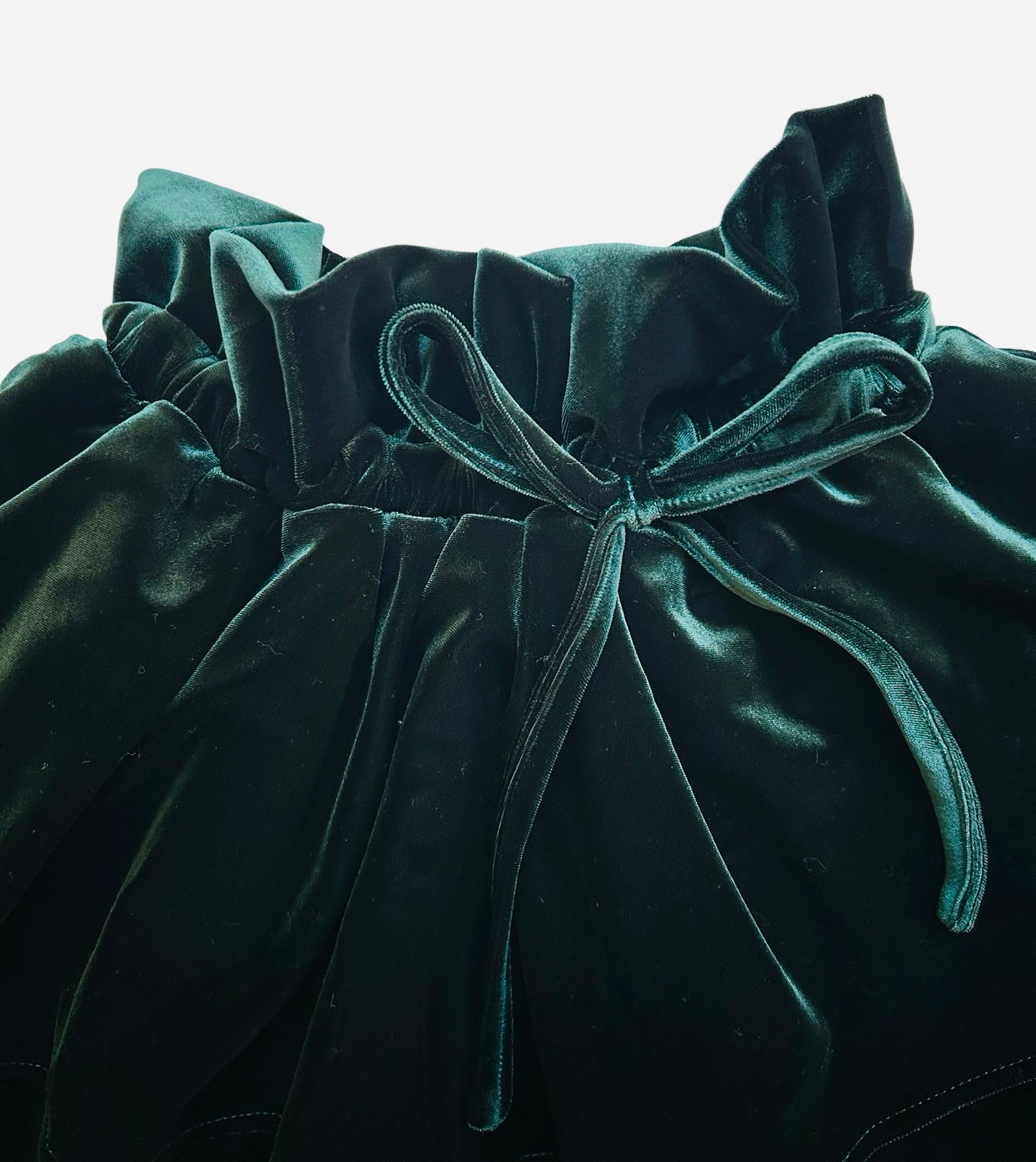 7Y Youth Girl Mabel + Honey Green Deluxe Velvet Skirt