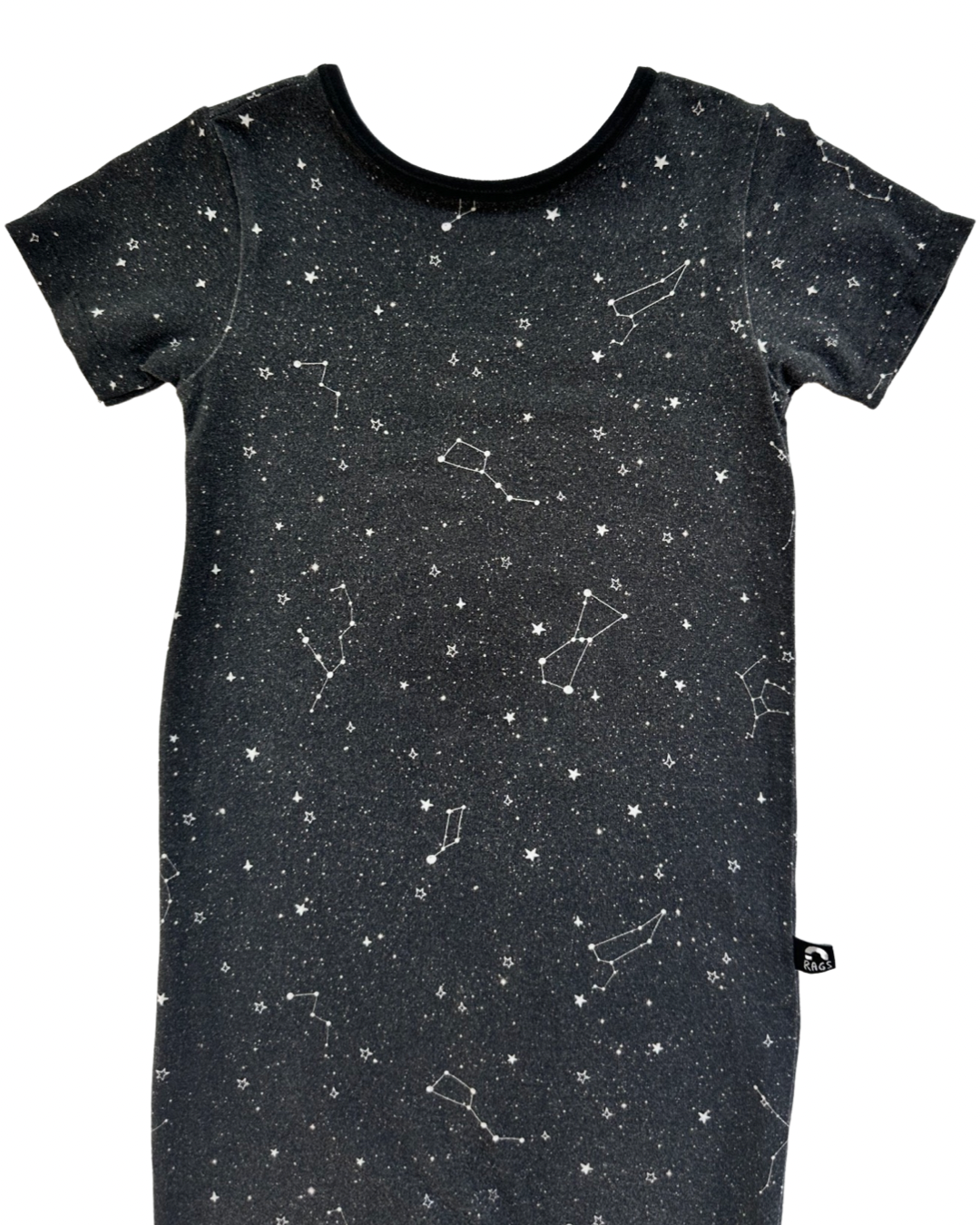 18-24M Baby Boy / Girl Black Constellations RAGS to Raches Romper