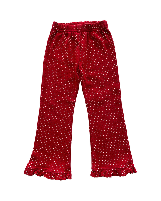 2T Toddler Girl Luigi Kids Dots Ruffle Flare Legging