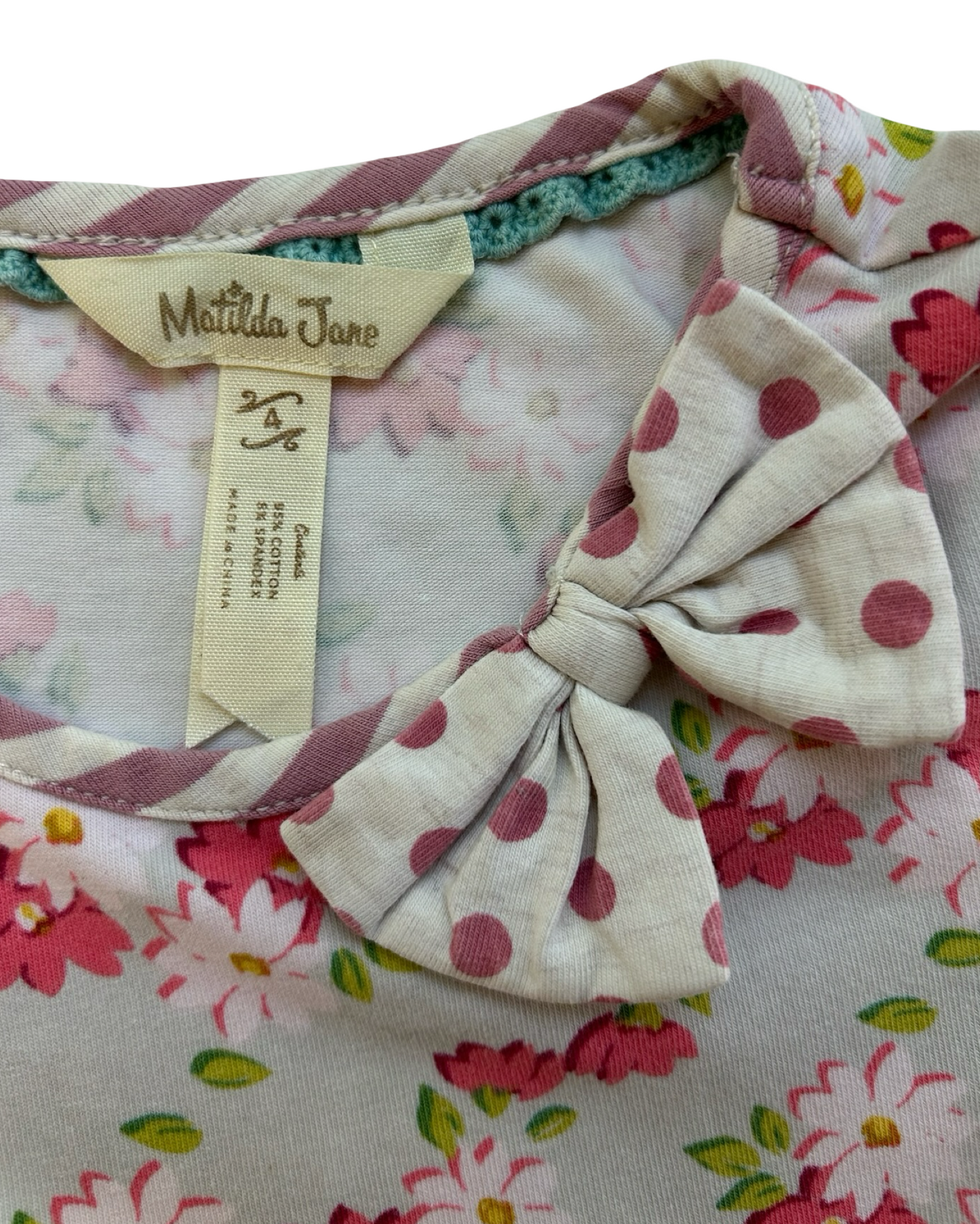 4T Toddler Girls Matilda Jane Once Upon A Time Ring Of Flowers Dress.